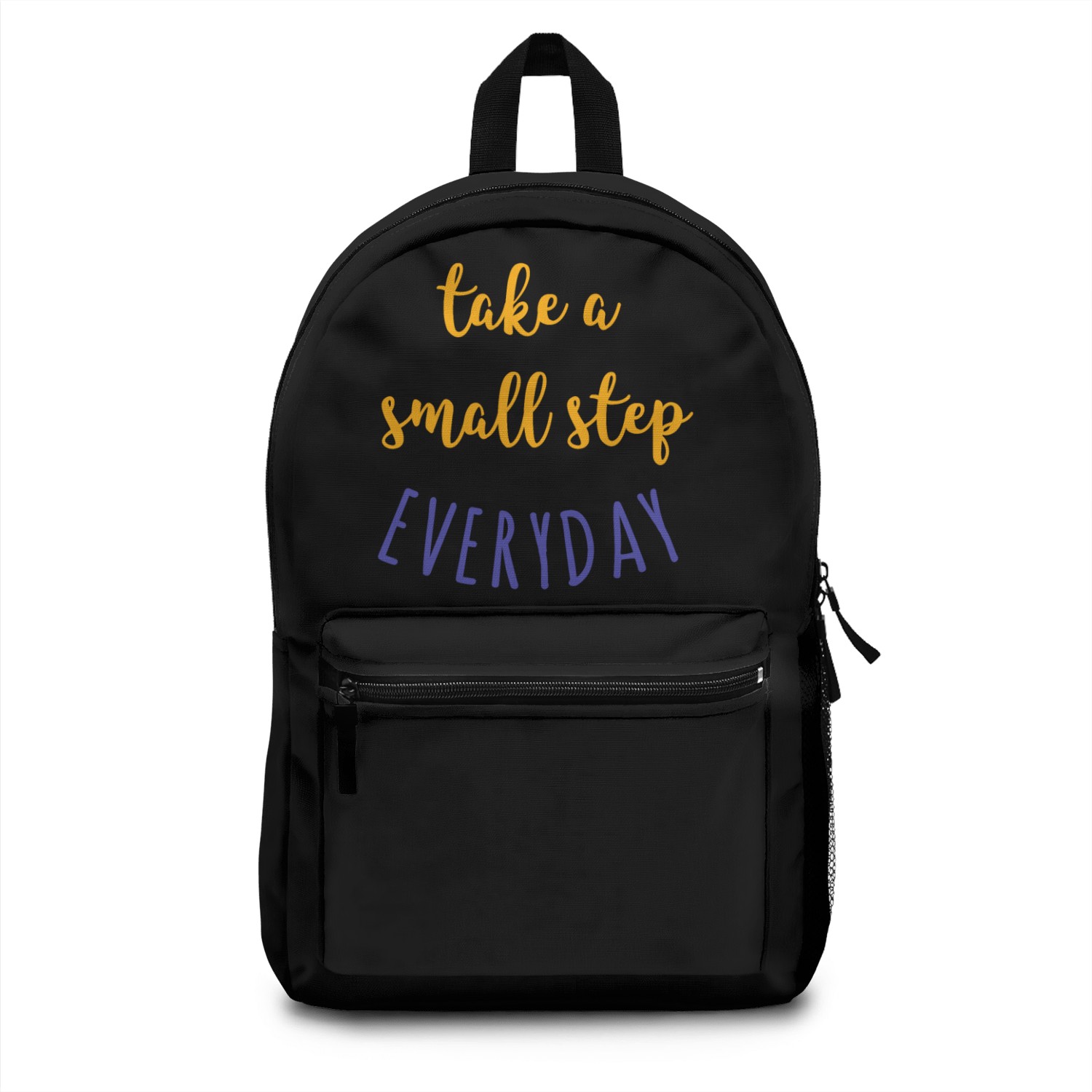 "Small Steps, Big Progress - Daily Journey Design" Backpacks
