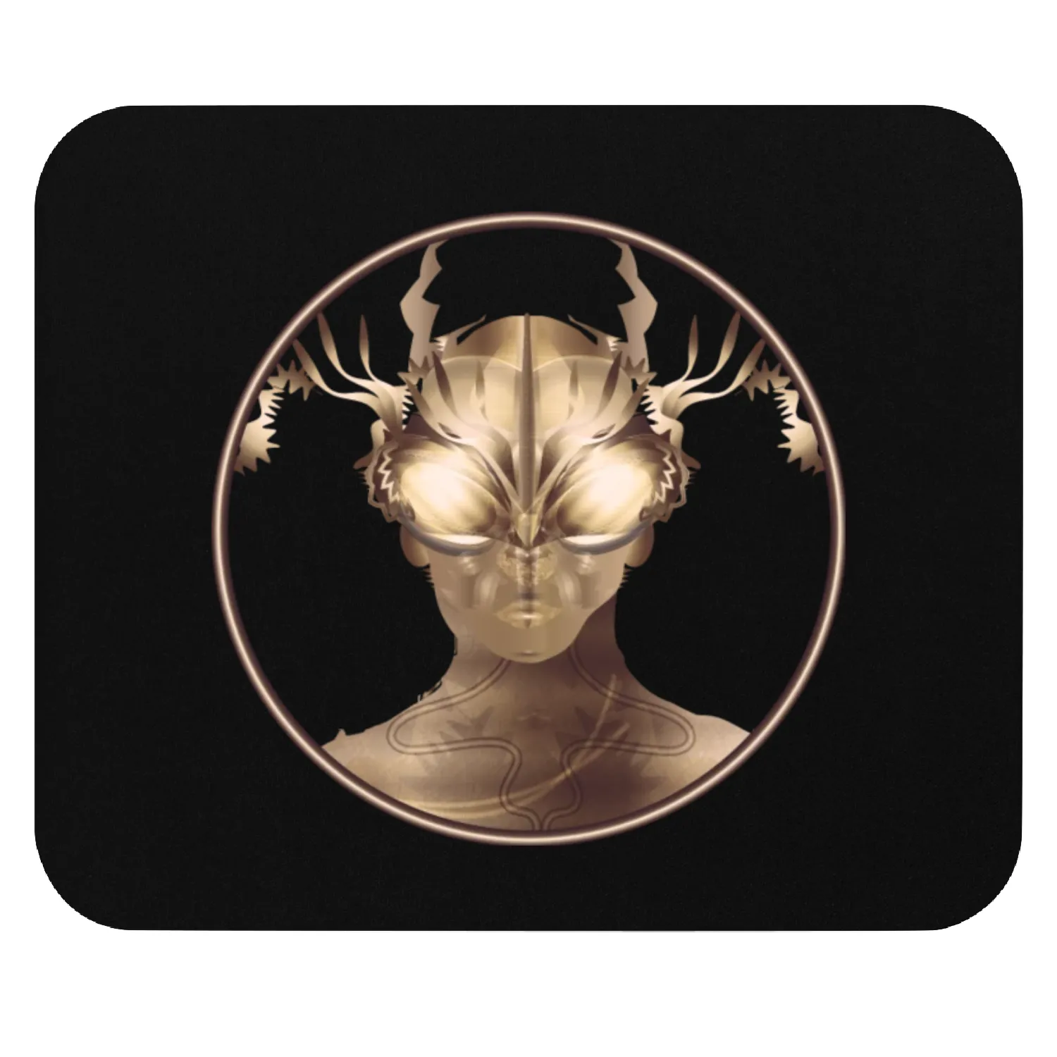 Extraterrestrial creatures in metallic colors Mouse Pads