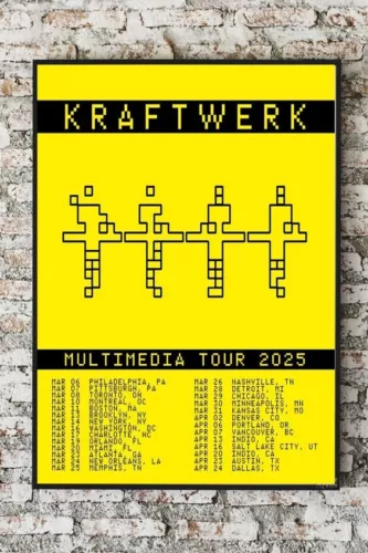 Kraftwerk Multimedia Tour Dates 2025 poster