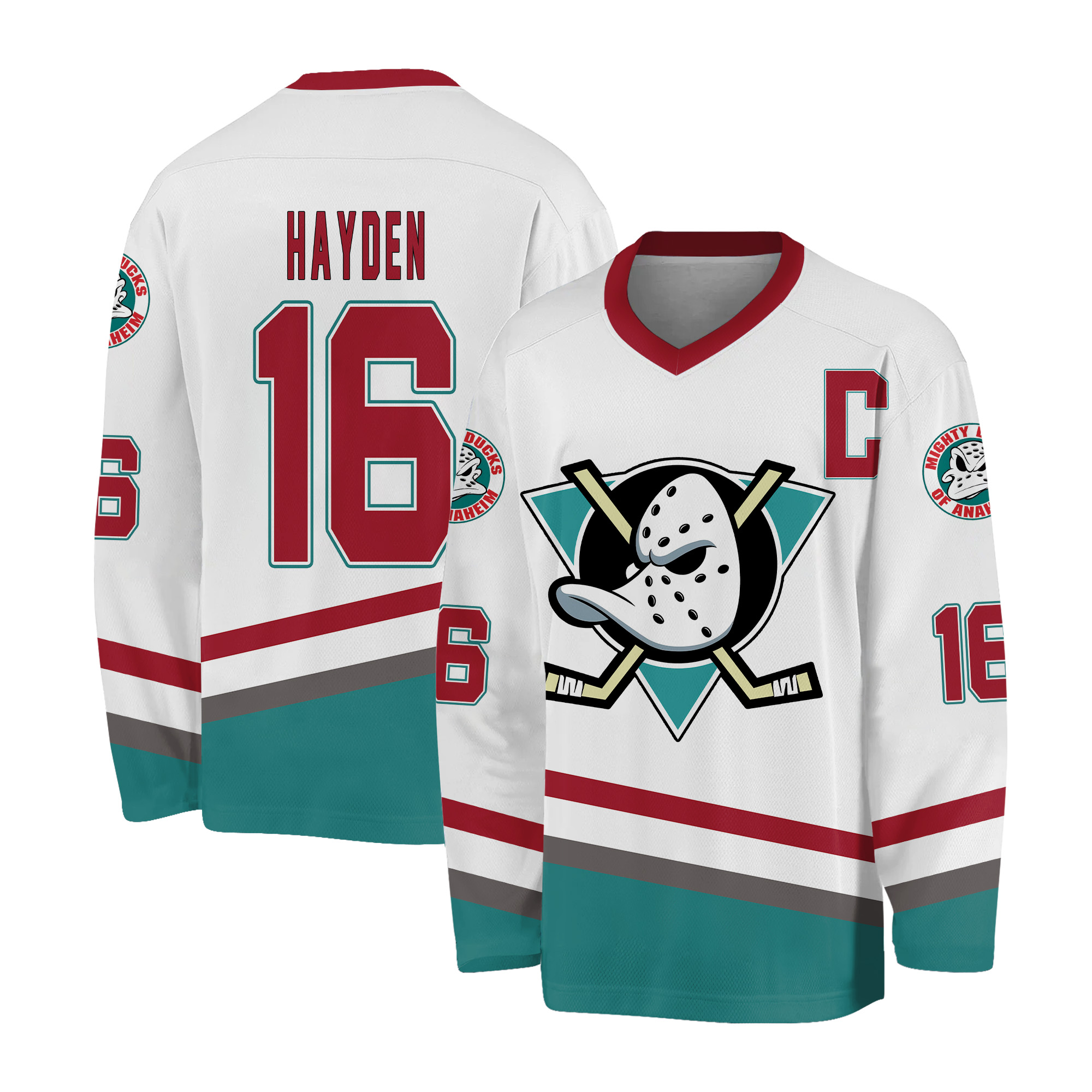 Men Mighty Bombay Conway Banks Hockey Jersey White Custom Names