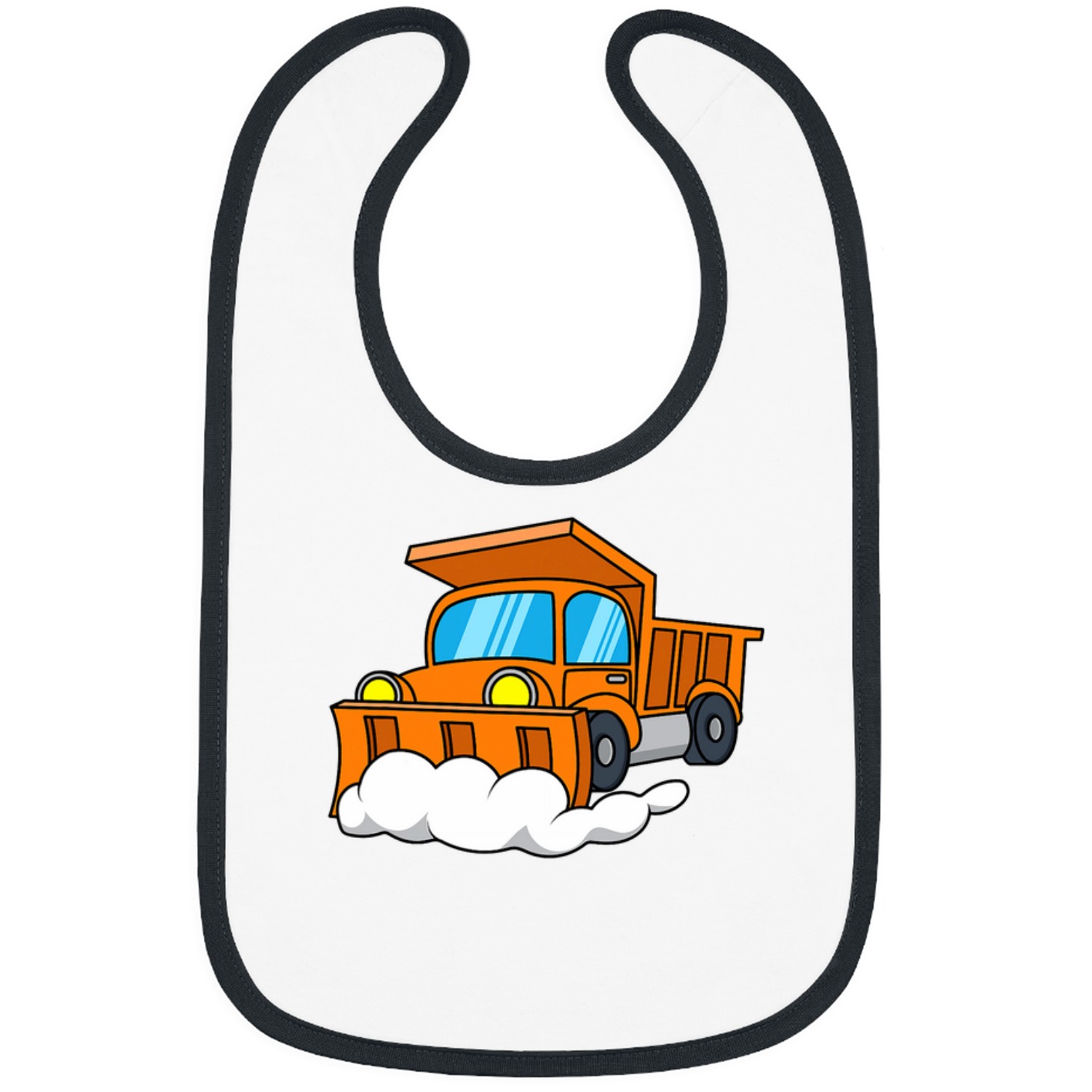 Snowplow Truck Trucker Salting Ice Removal Ice Plower Comic Bibs
