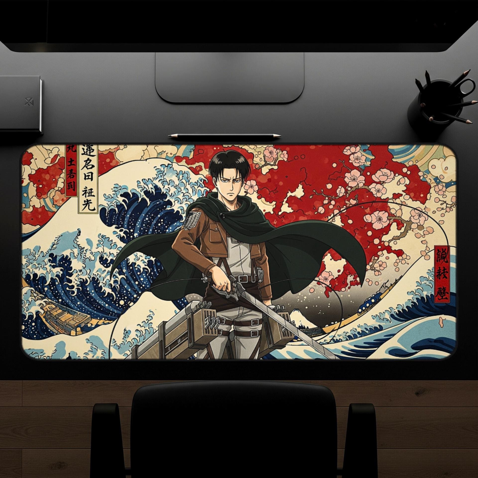 Levi Ackerman Desk Mat