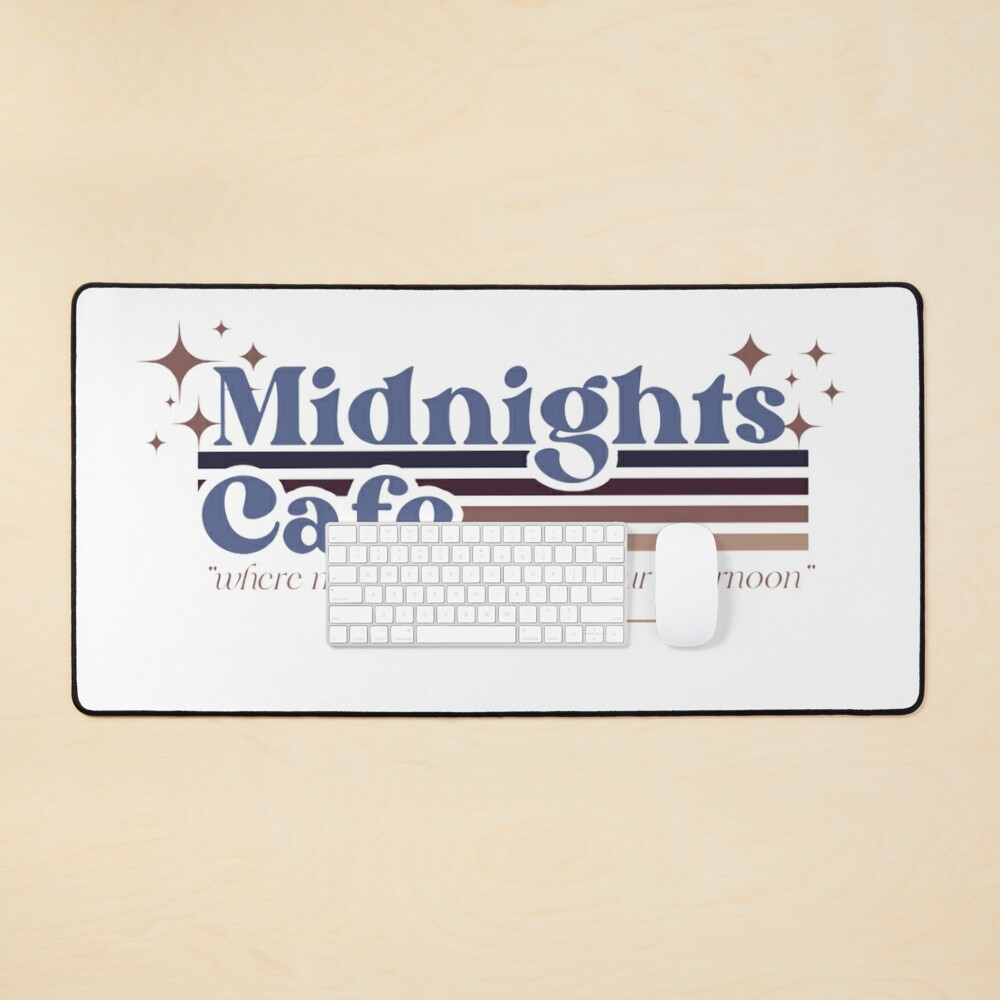 Midnight Cafe Retro Desk Mat