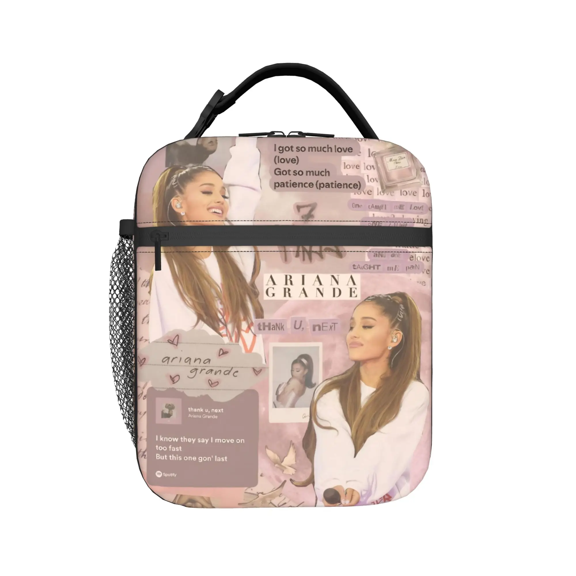 Insulated Kids Lunch Tote Bag, Ariana Petal 2026 Album Merch, Y2K Thermal Cooler Bento Lunch Box for School