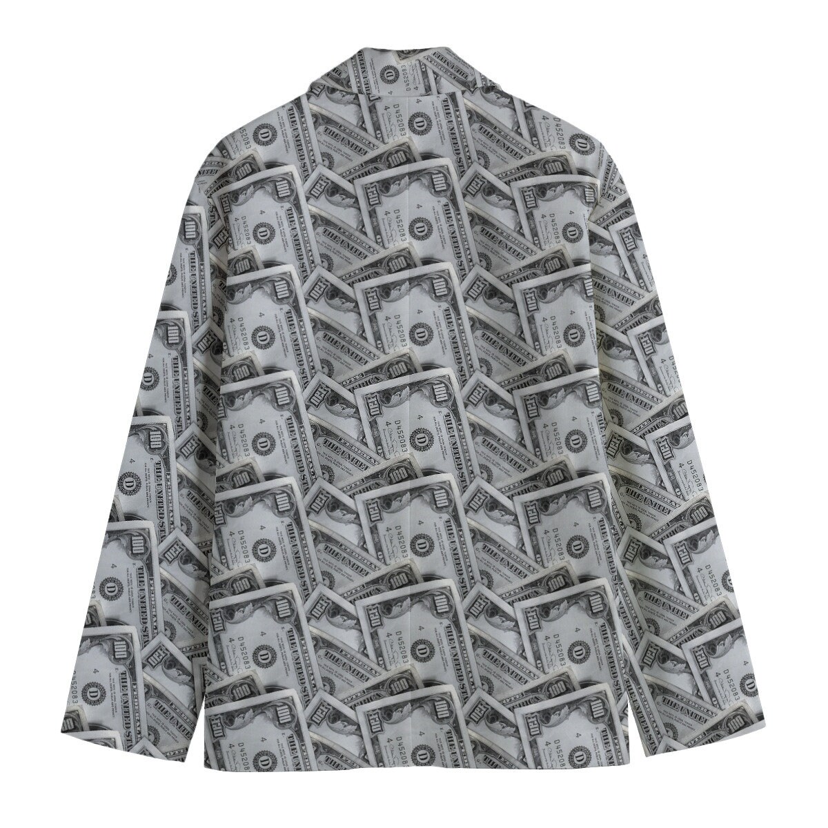 Money Magnet Print | Money Manifesting | Money 100 Dollar Bill | Women's Casual Blazer, Women Suit Jacket, Gift For Her