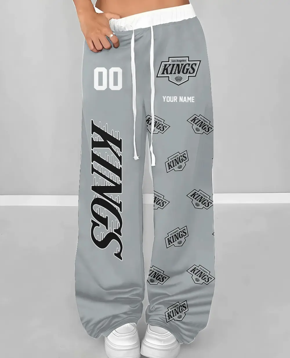 Los Angeles Kings NHL Personalized Wide Leg Lounge Pants