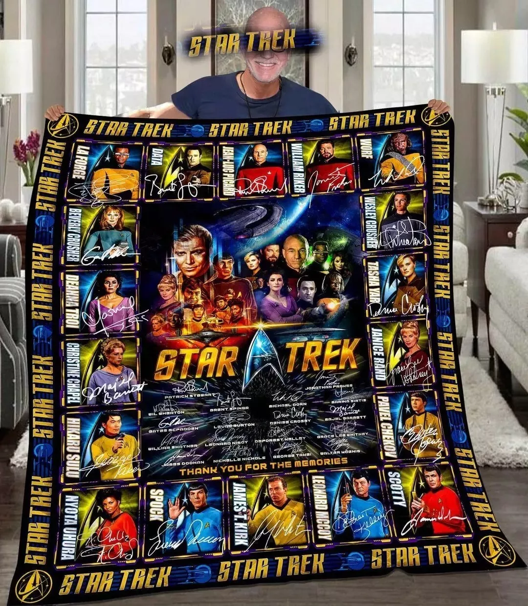 startrek2020 The Original Series Thank You Quilt Blanket 2025