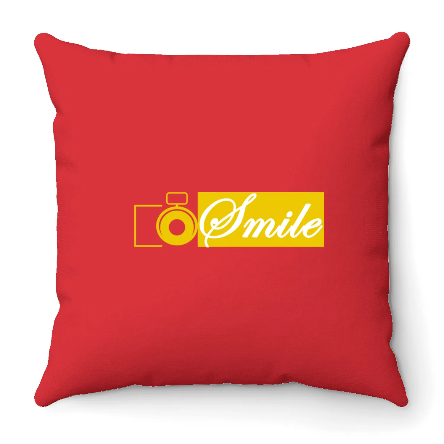 SMILE1 Throw Pillows