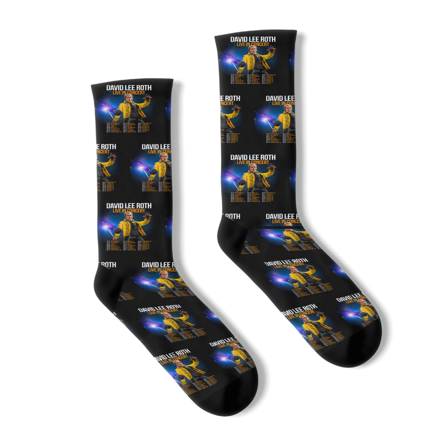 David Lee Roth Summer Tour 2025 Socks