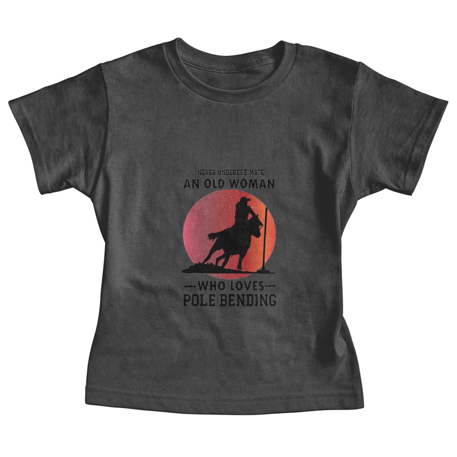 Pole Bending Western Horse Riding Baby Tees