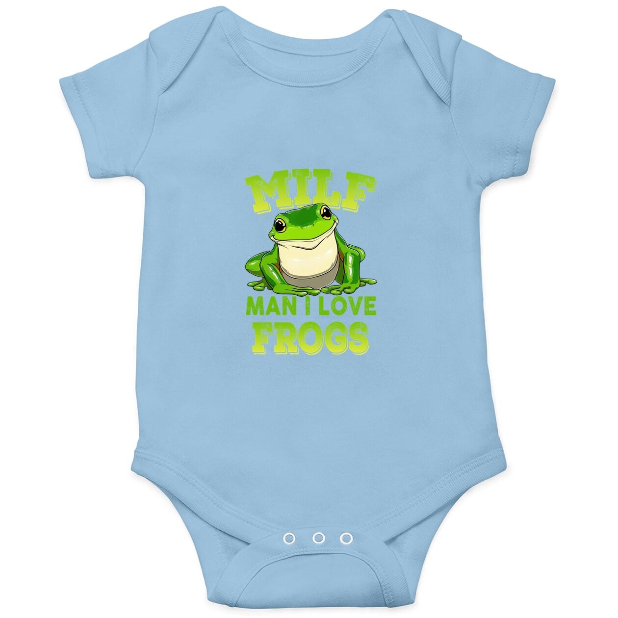 Milf Man I Love Frogs Baby Bodysuit