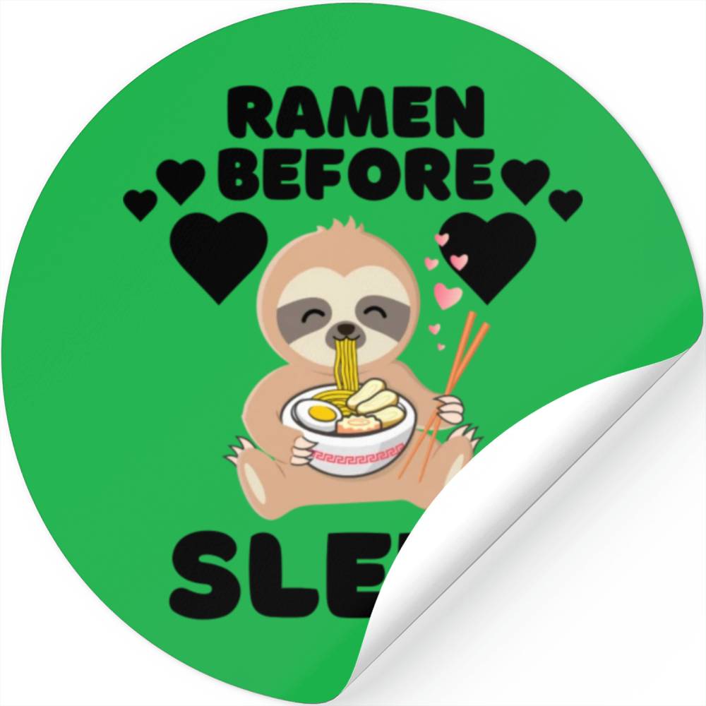 Ramen Before Sleep nostalgia Stickers