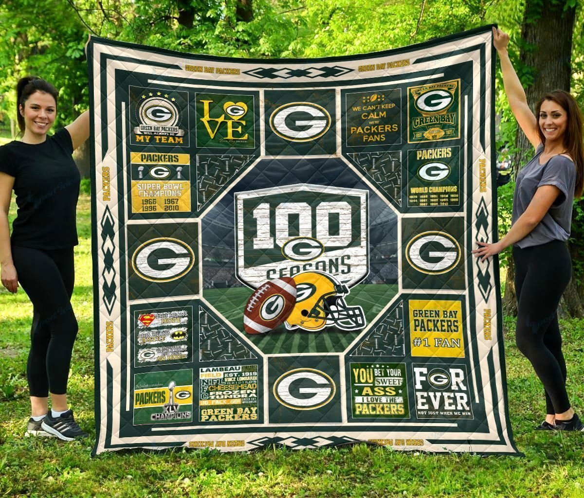 Green Bay Packers Quilt, Bedding Decor