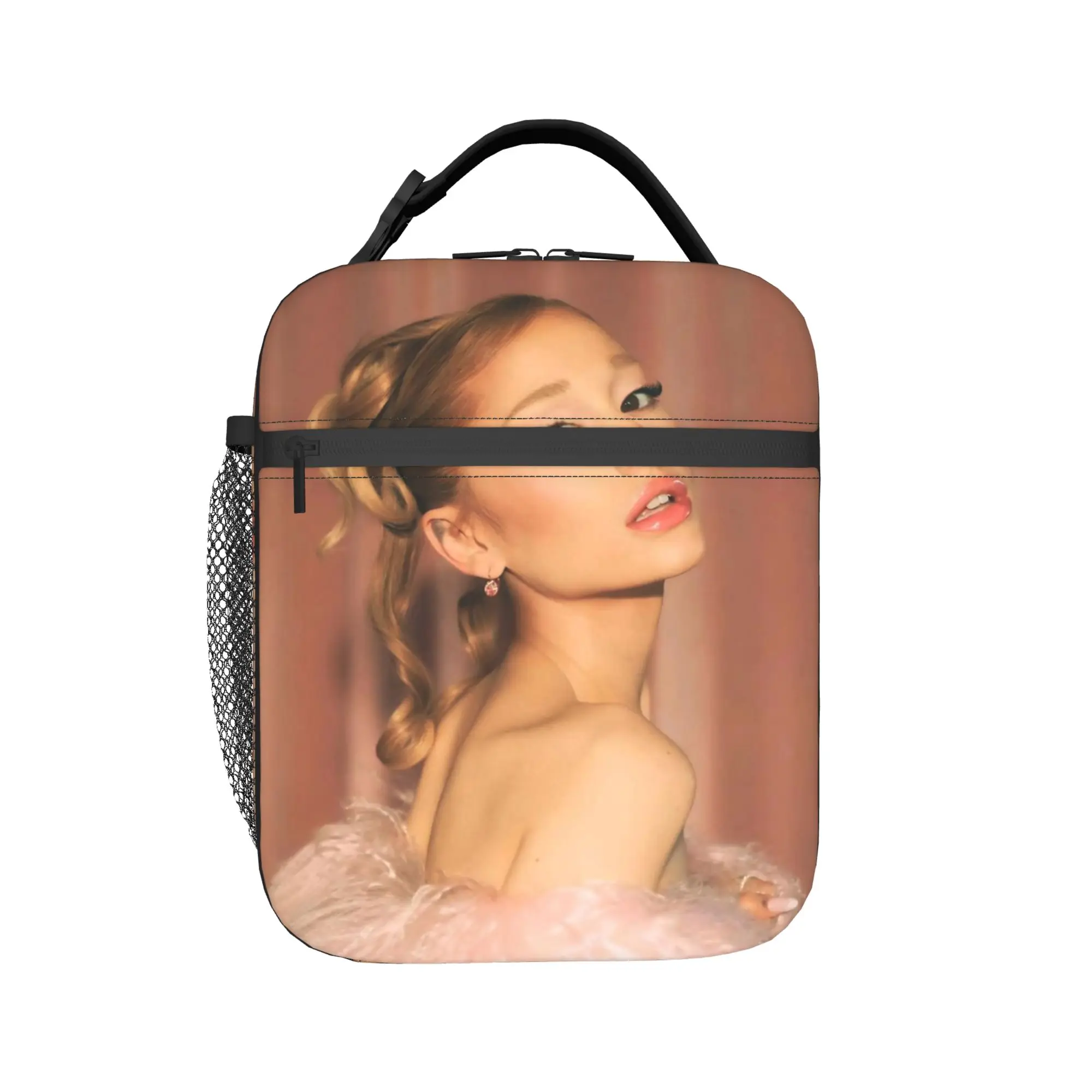 Ariana Petal 2026 Album Kids Reusable Thermal Cooler Lunch Bag, Travel Food Storage Lunch Box