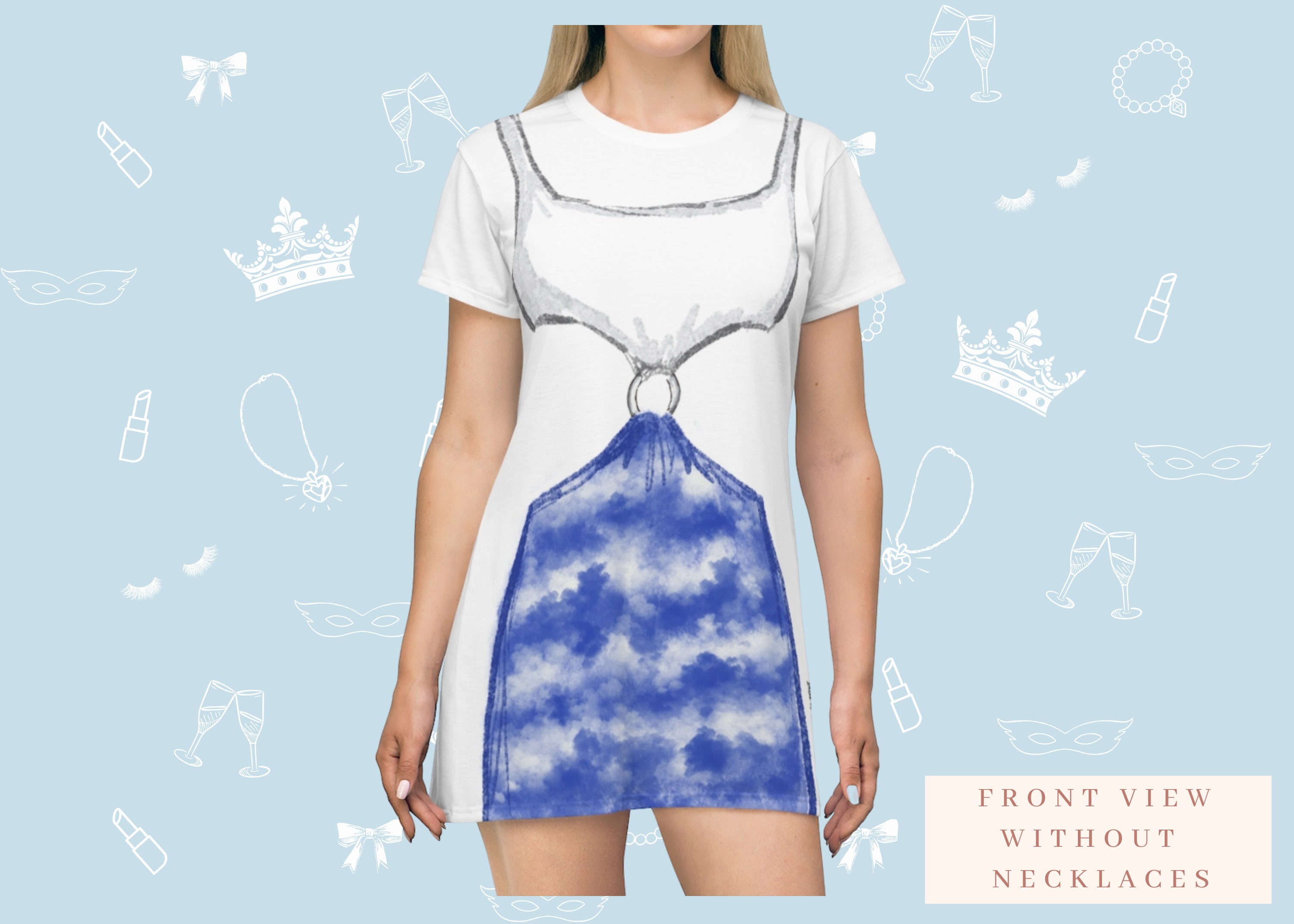 Pretty Lady T-Shirt Dress, Casual Loungewear for Women