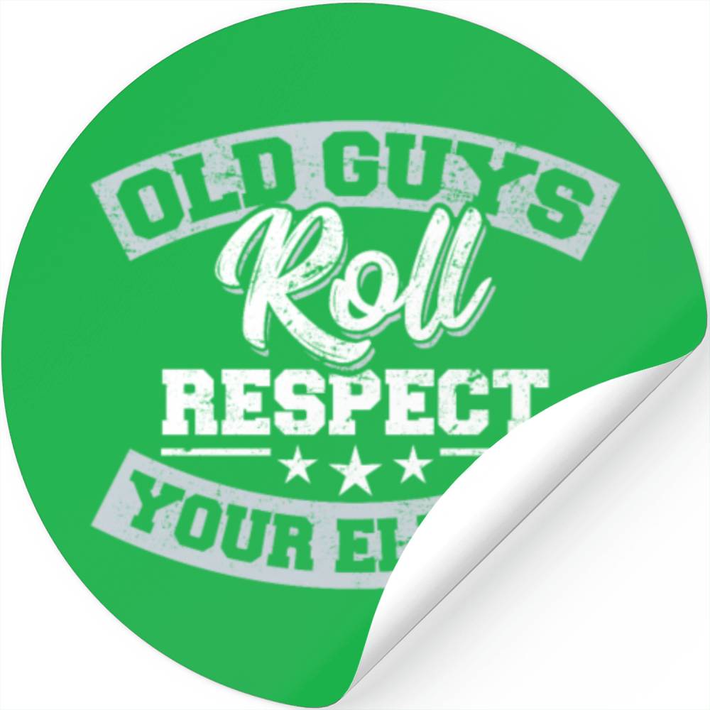 BJJ Old Guys Roll Brazilian Jiu Jitsu Training Jiu Stickers