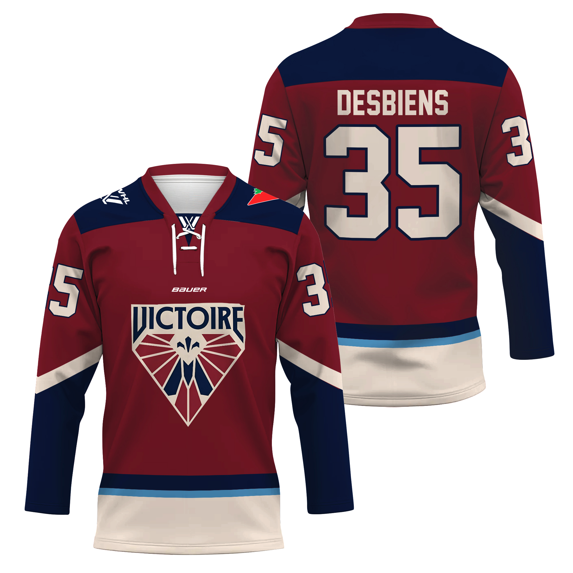 Personalize Montreal Victoire 2025/26 Home Lace Hockey Shirt Men's Fan Gear Gift