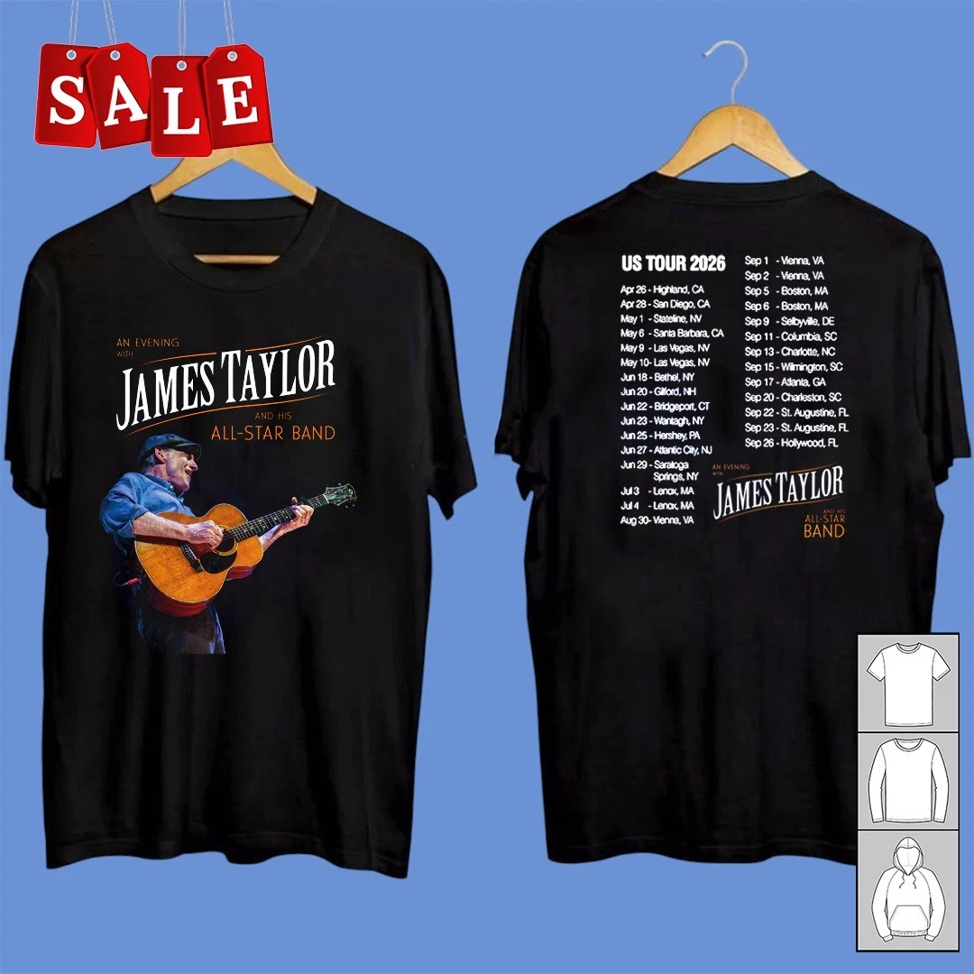 New James Taylor 2026 tour Concert Unisex Shirt