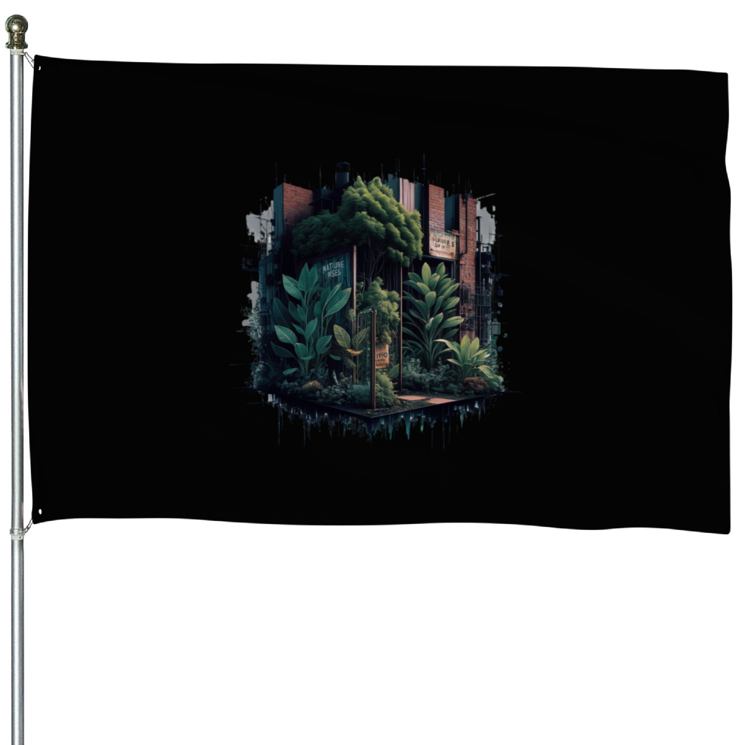 Green Architecture House Flags