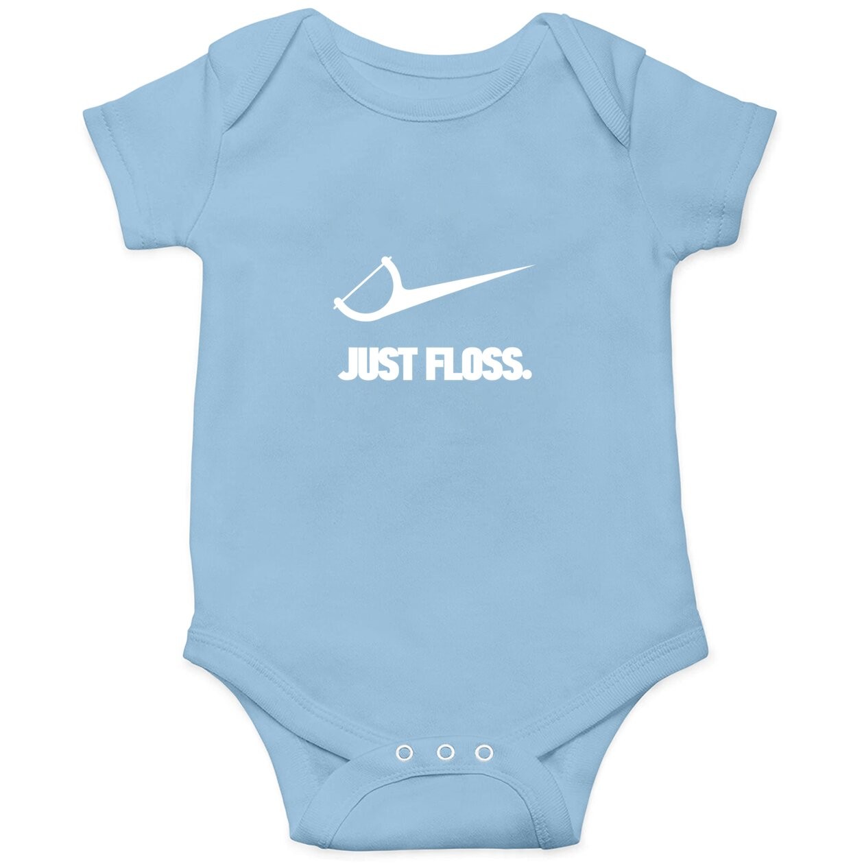 Dentist Just Floss Dental Office Baby Bodysuit
