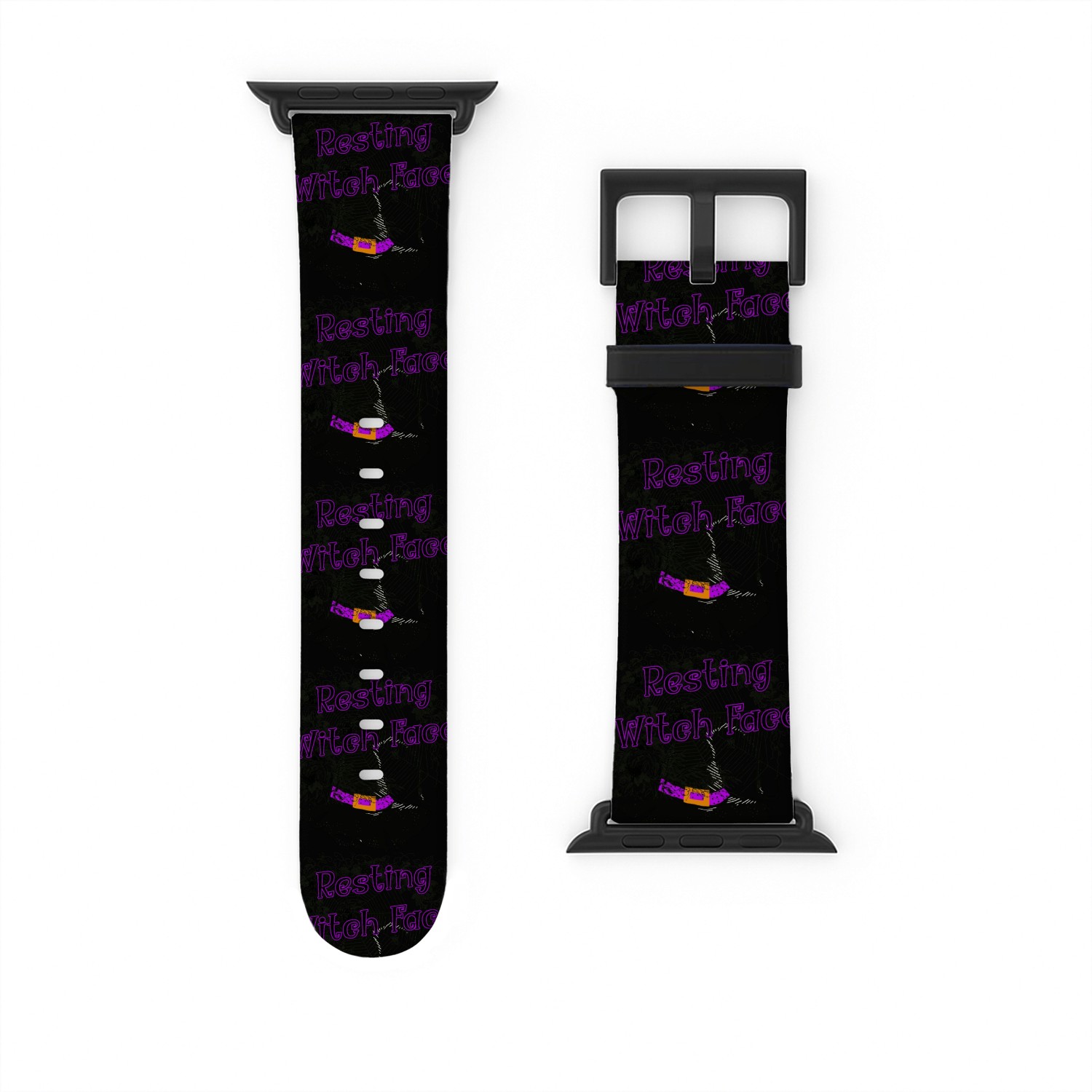 Resting Witch Face - Halloween Spider Web Watch Bands For Apple Watch