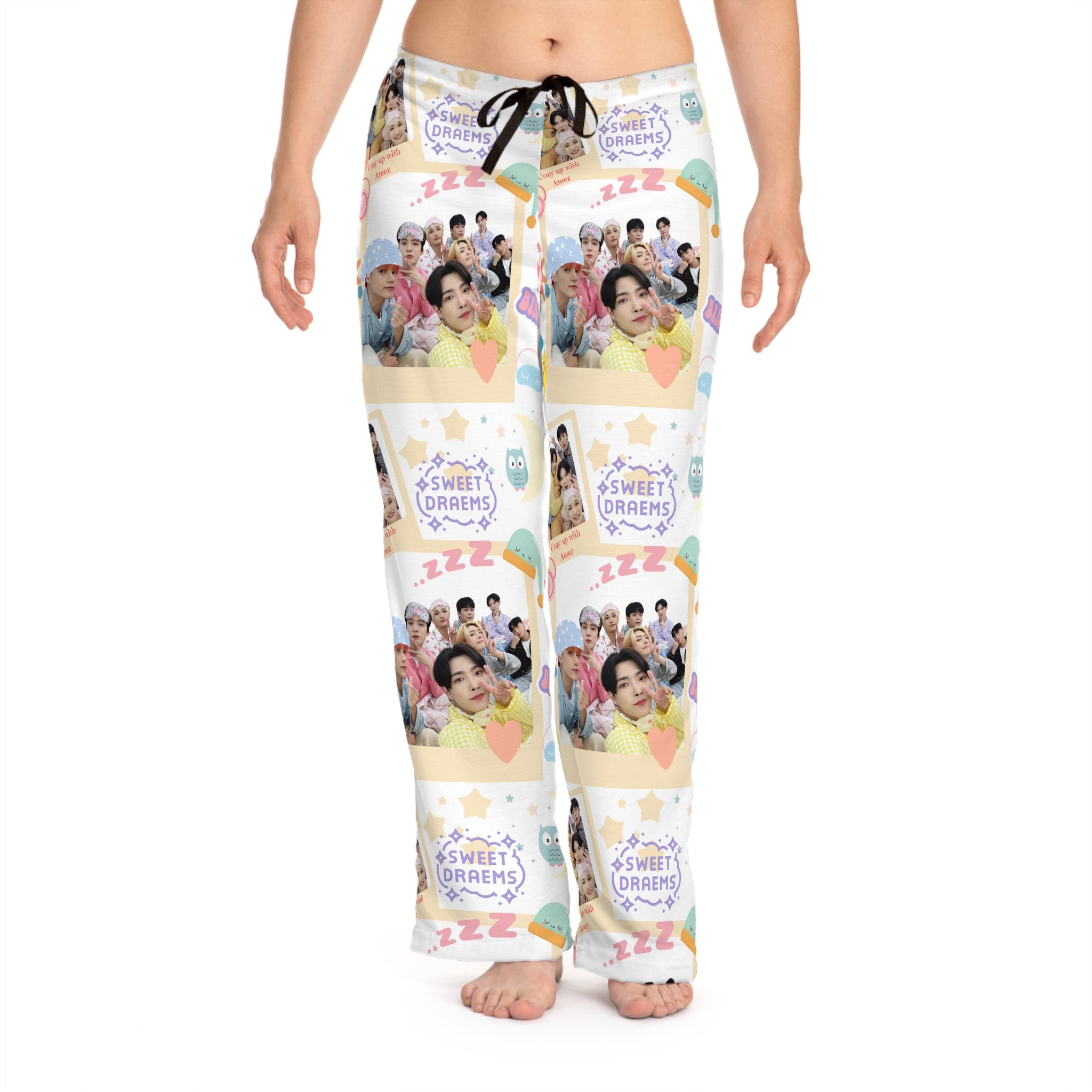 Ateez Women's Pajama Pants, K-Pop Pajama Bottoms, Ateez Loungewear, Gift for K-Pop Fans, Atiny