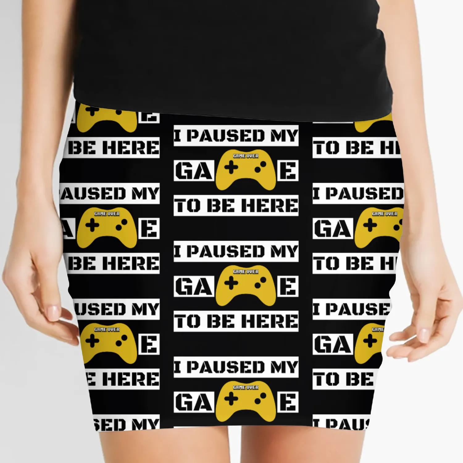 I Paused My Game To Be Here Women's Mini Skirts