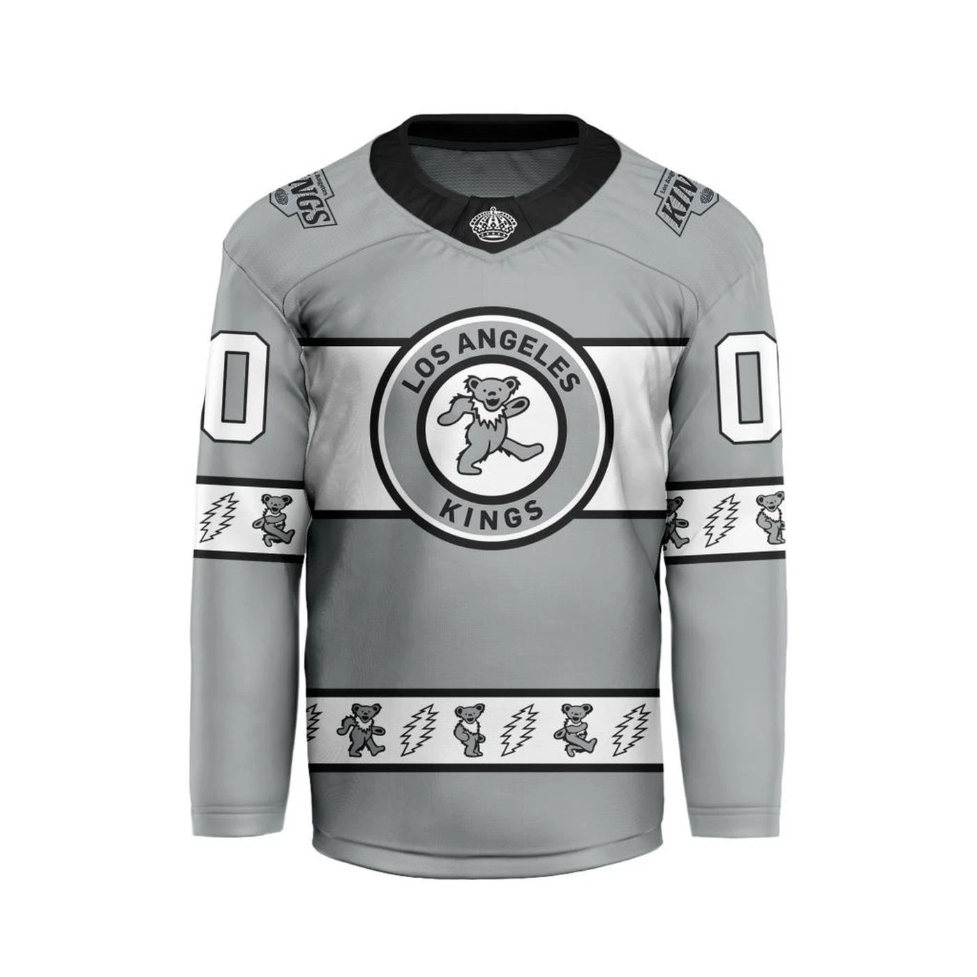 Los Angeles Kingss Custom 2026 Greadful Dead V-shaped Hockey Jsy For Fan Gear