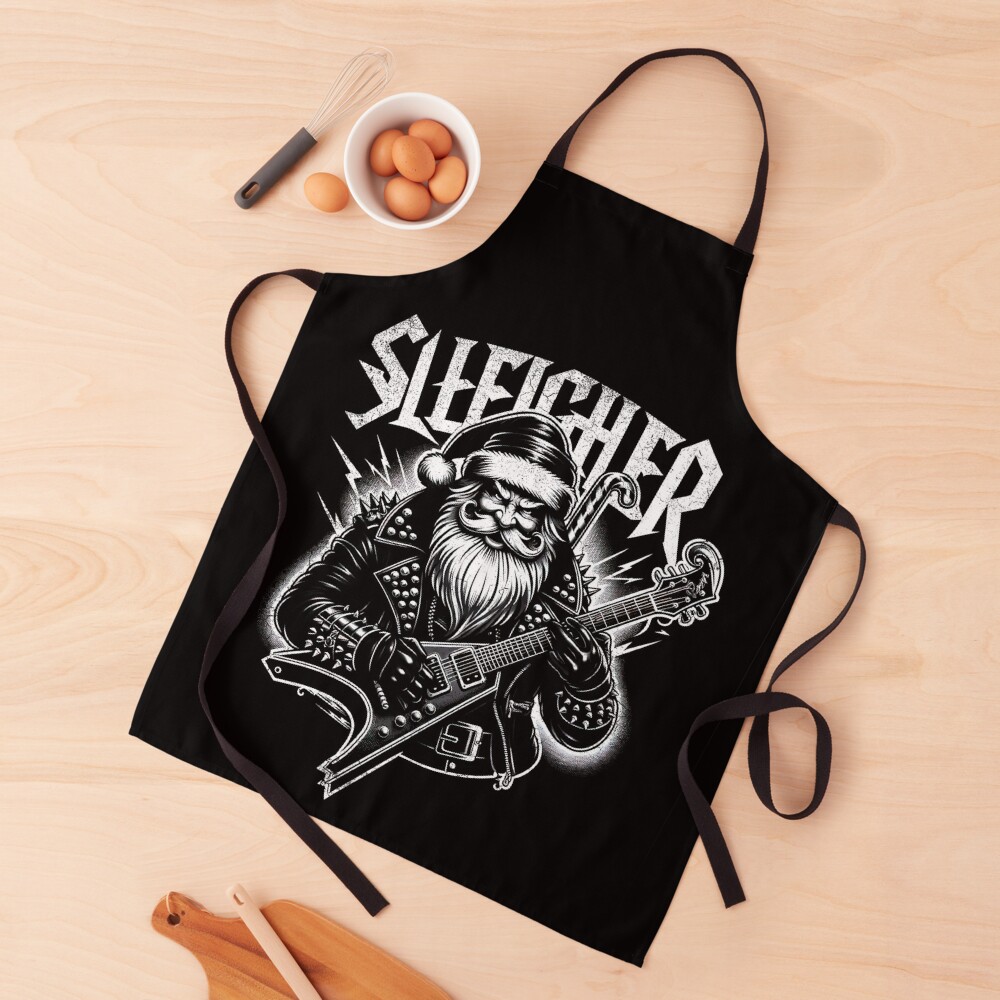 sleigher santa claus metal christmas Apron