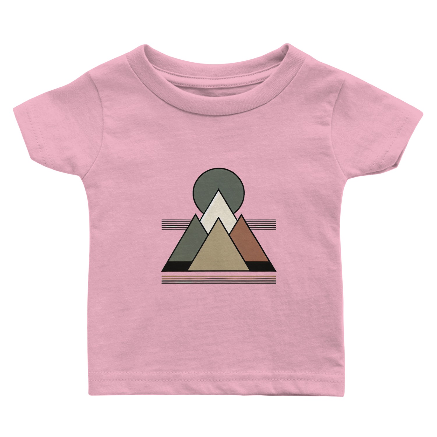 Geometric Nature Baby T Shirts