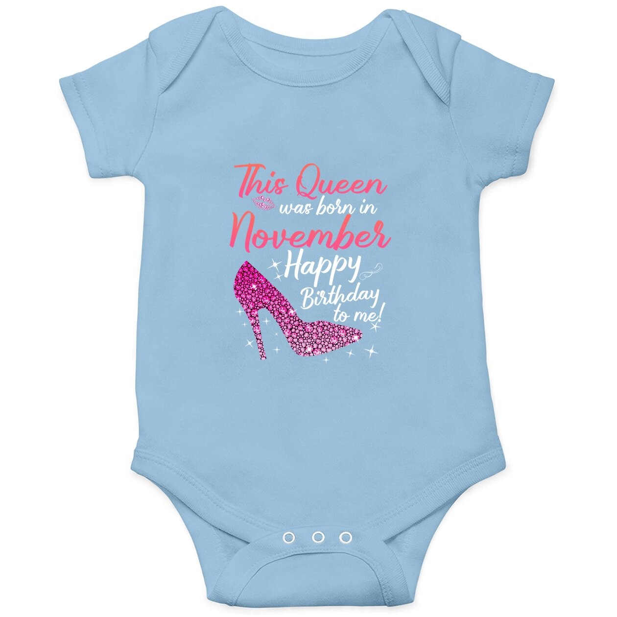 Black Queens Are Born In November Birthday For Baby Bodysuit