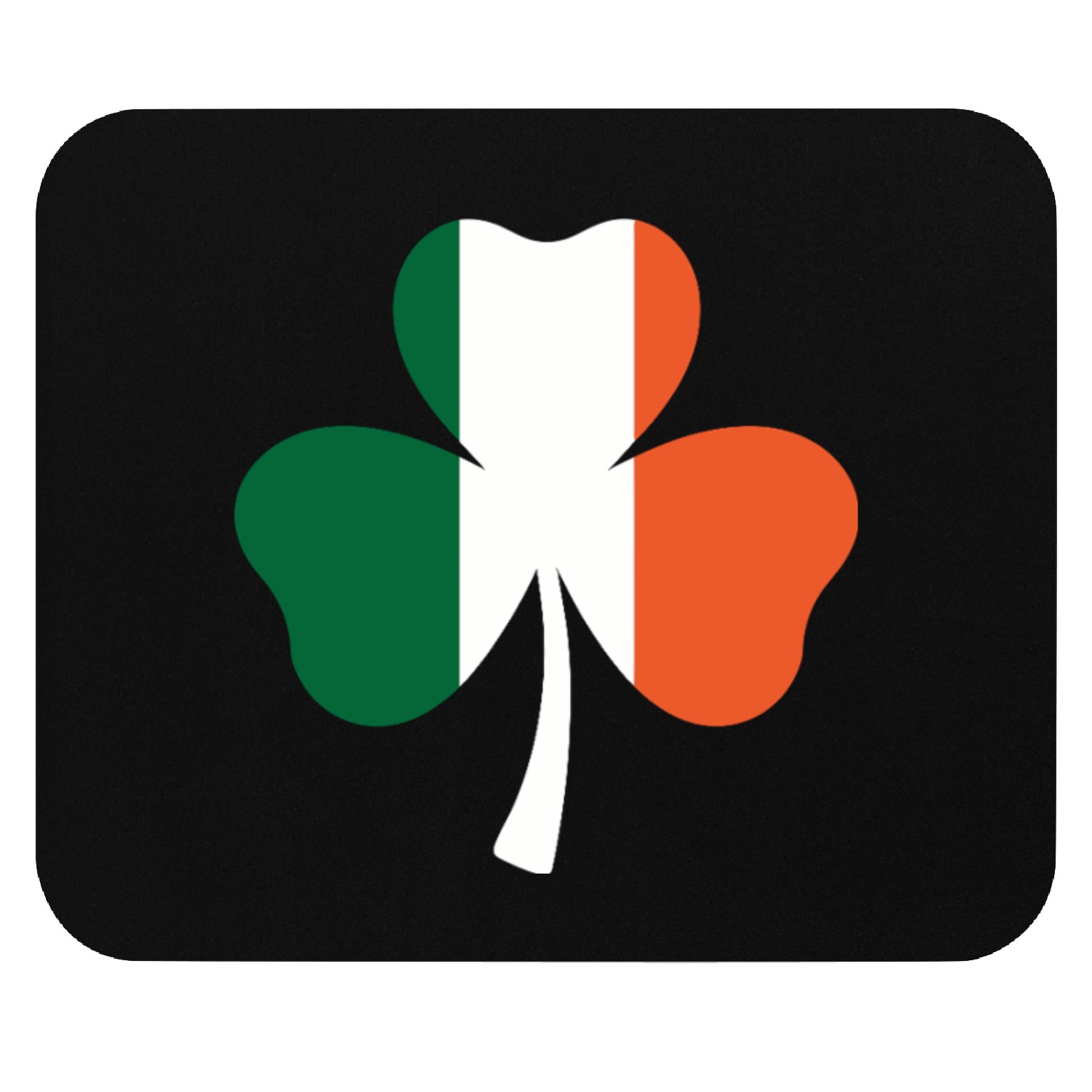 Irish Flag Shamrock Design Mouse Pads