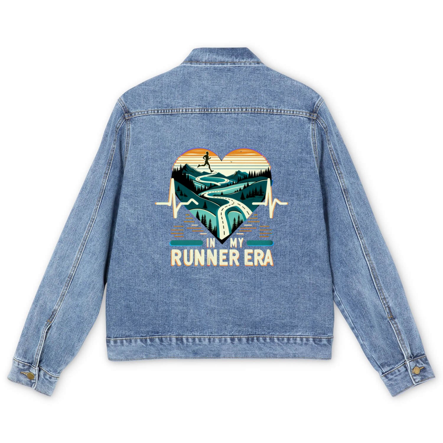 In My Runner Era Men's Denim Jackets