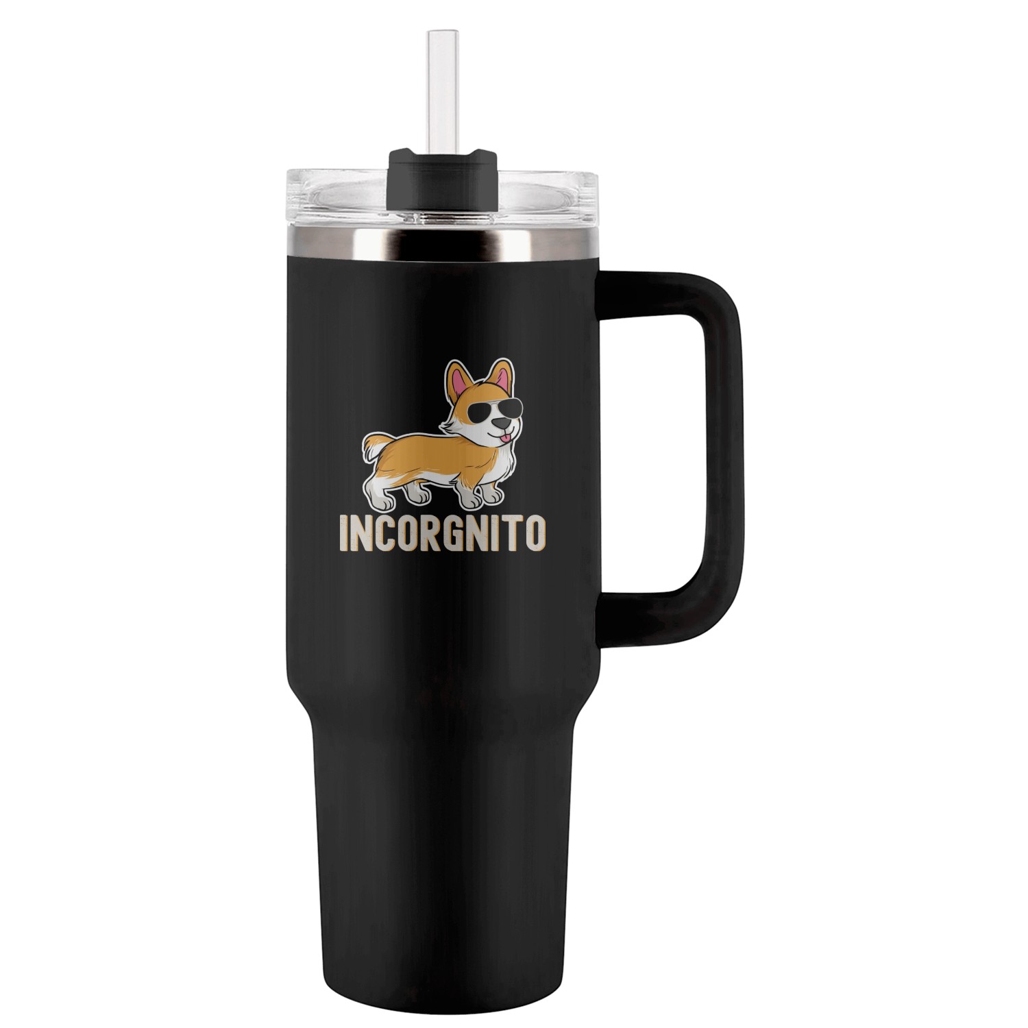 Funny Incorgnito Welsh Corgi Owner Dog Lover Corgi Tumblers 40 Oz With Handle
