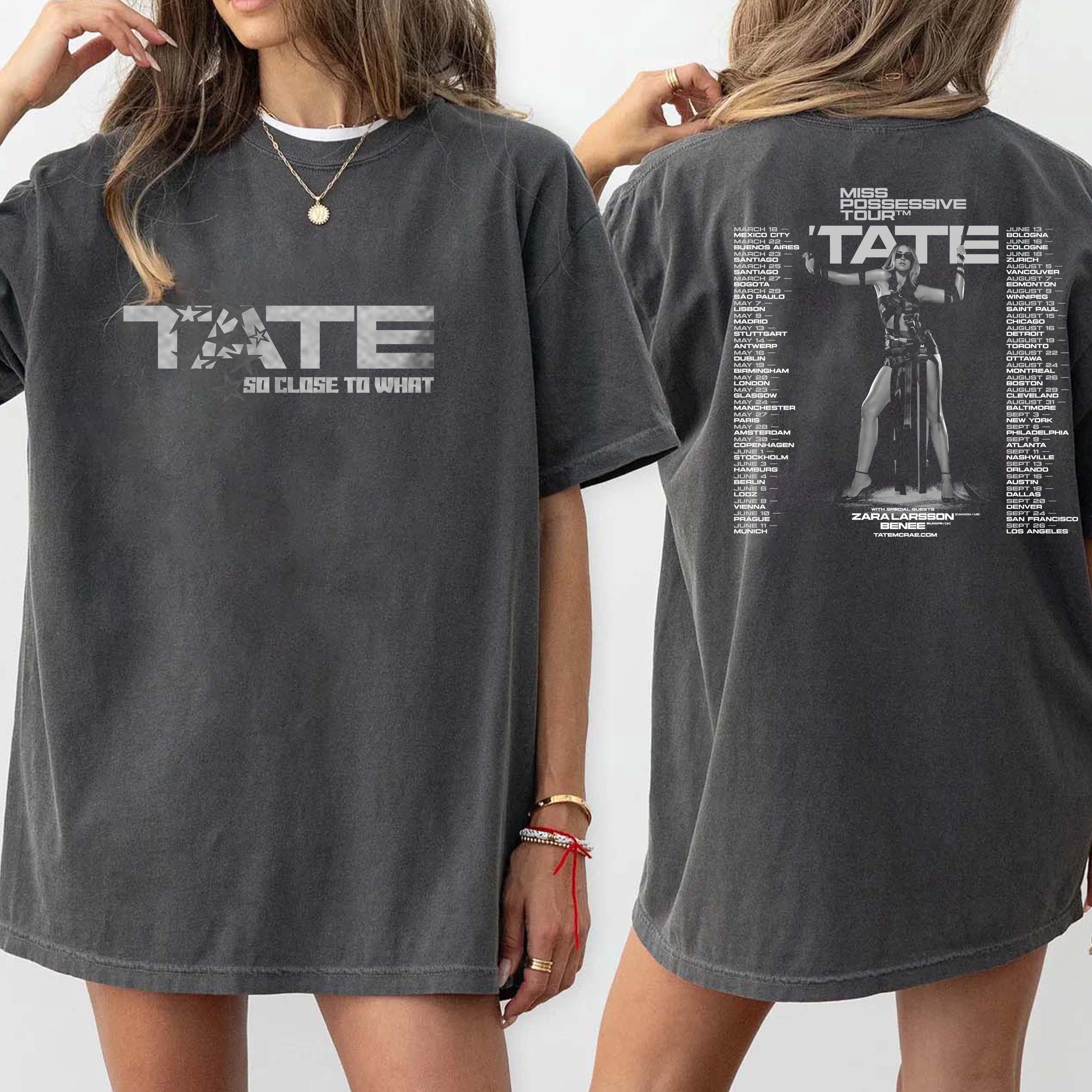 Comfort Colors Tate McRae 2025 Concert, Tate McRae Miss Possessive Tour 2025 Shirt, Tate McRae Fan Gift Shirt, Tate McRae Merch