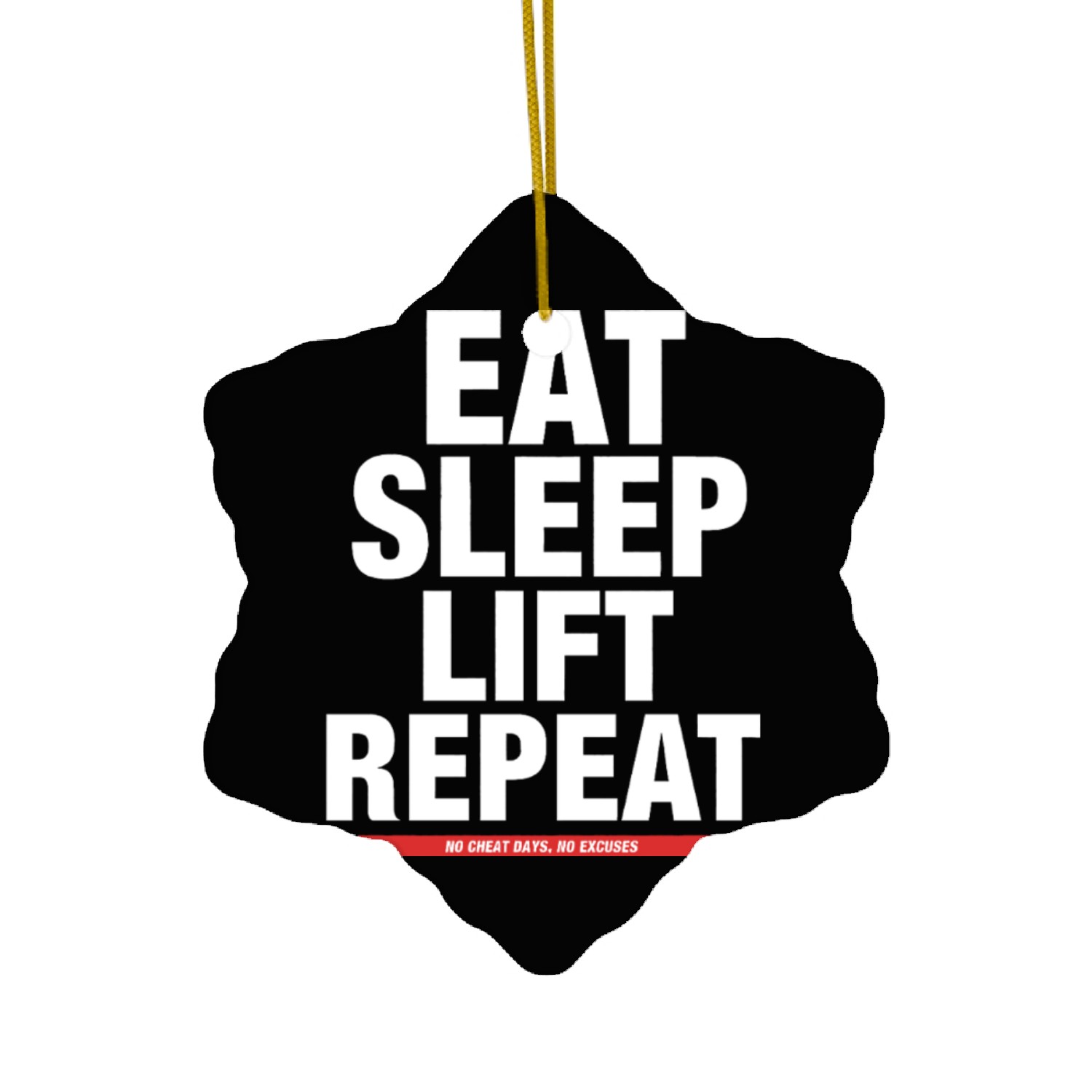 Eat Sleep Lift Repeat Gym Ceramic Ornaments