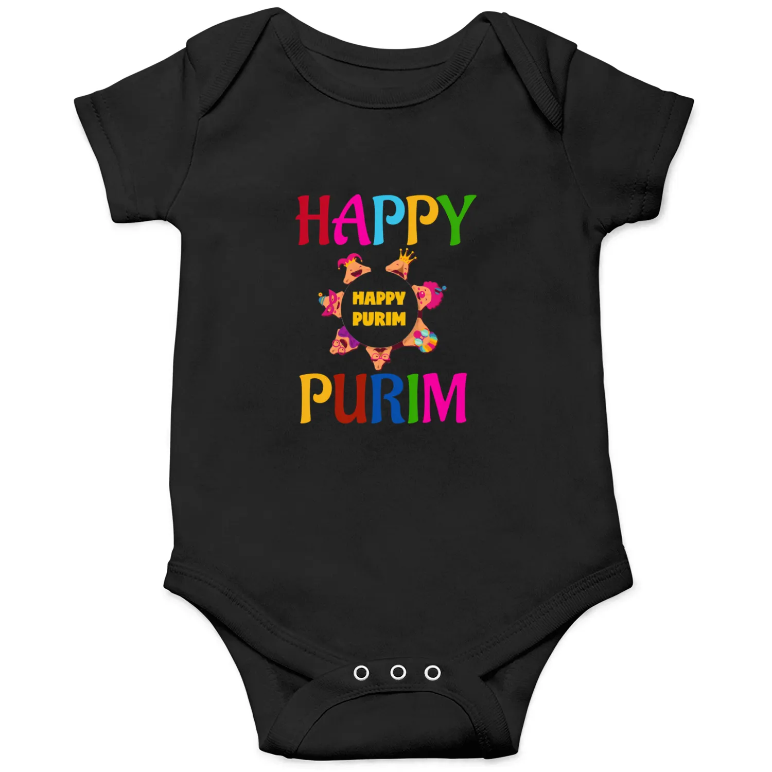 Happy Purim Jewish Hamantaschen Onesies