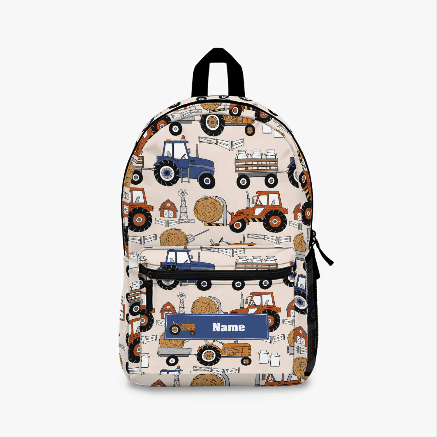 Tractor backpack for boys, Personalize name back pack for boy, Custom large bookbag, School knapsack kid