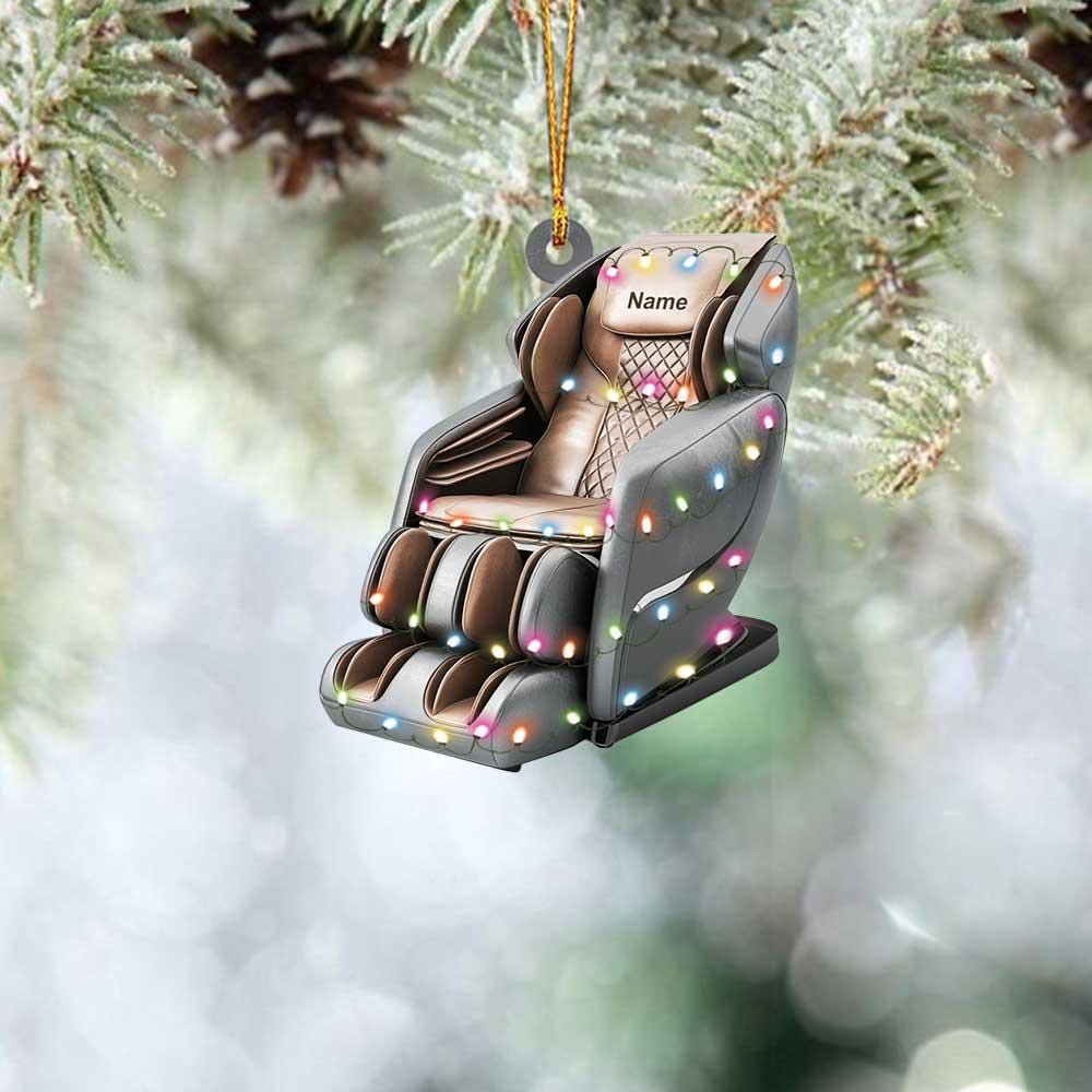 Personalized Massage Chair Ornament, Massage Chair Christmas Ornament, Recliner Chair Ornament, Massage Theraphy Ornament Gift