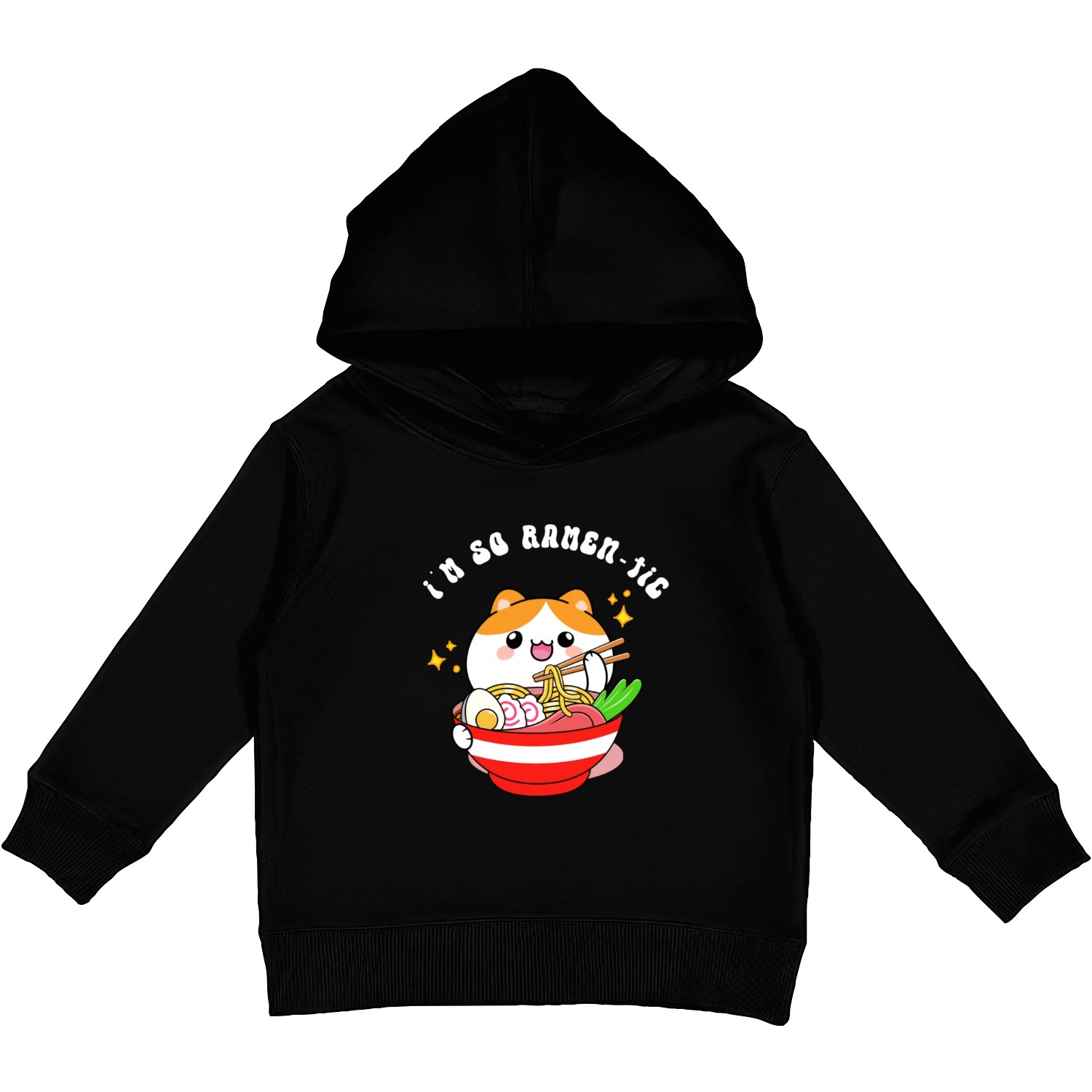 I m so ramen tic Kids Pullover Hoodies
