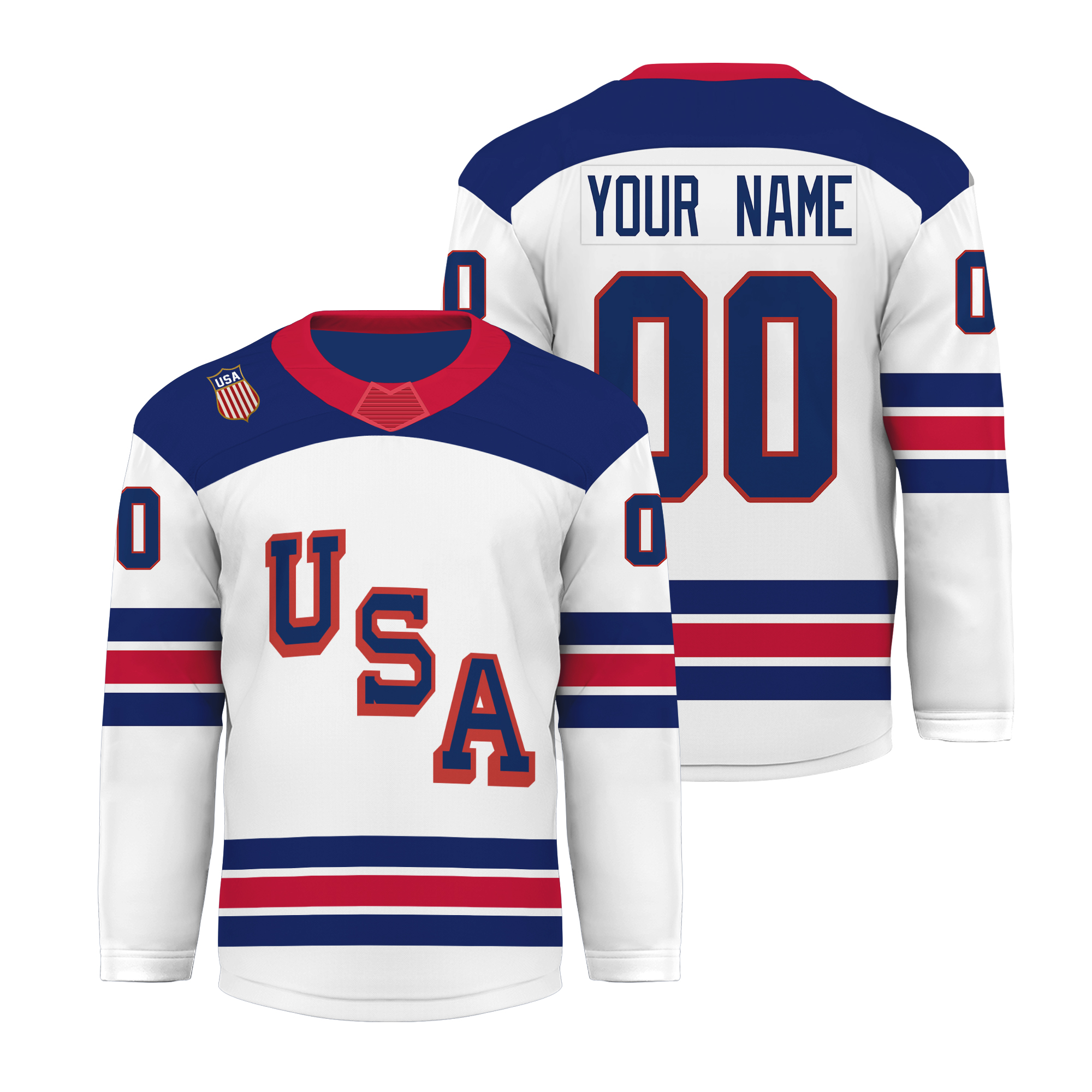 Custom 2026 USA Hockey Jersey Personalization USA Hockey Jersey - Team USA hockey Jersey, Fan Hockey jersey