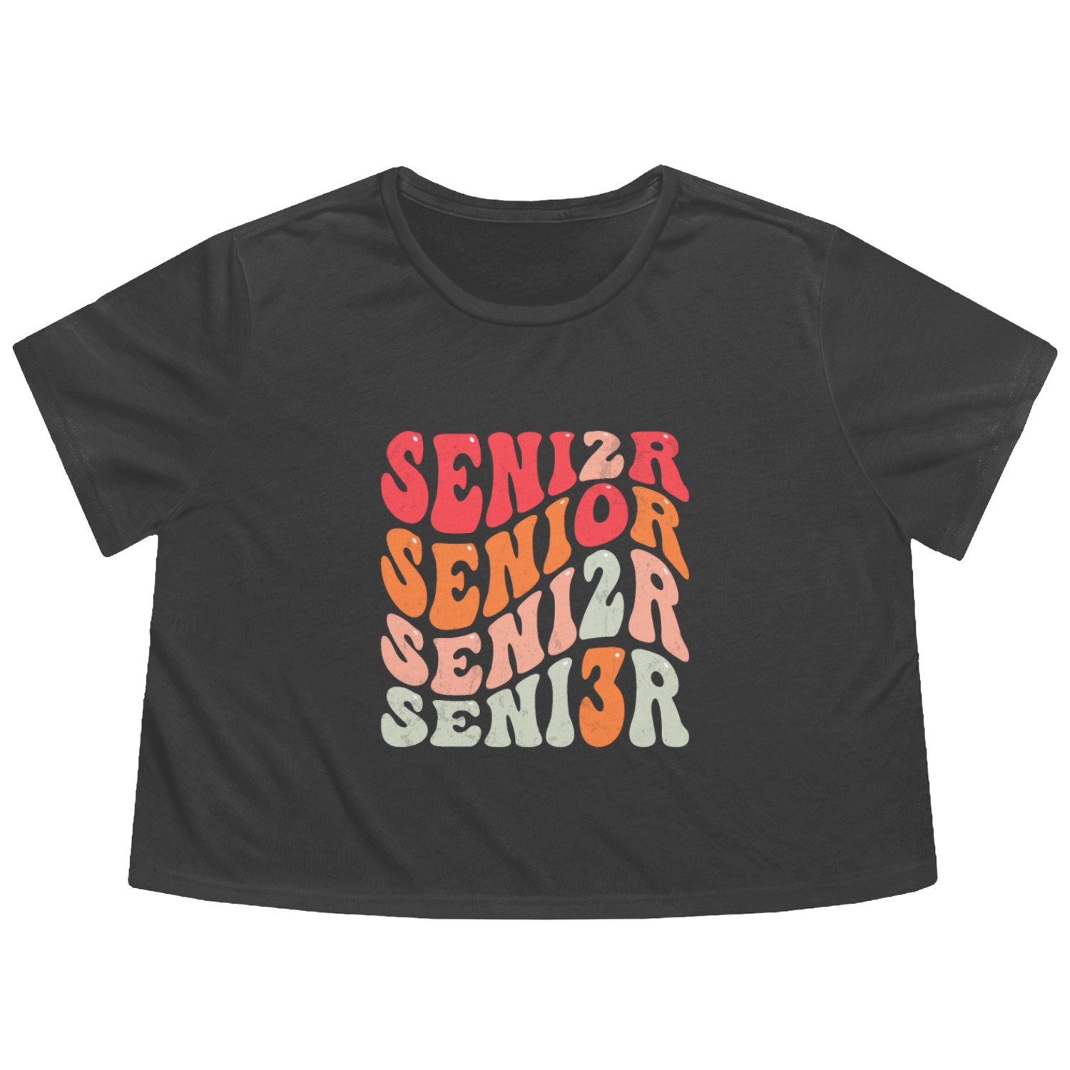 Senior Graduation Back To School Class of 2023 Flowy Cropped Tees