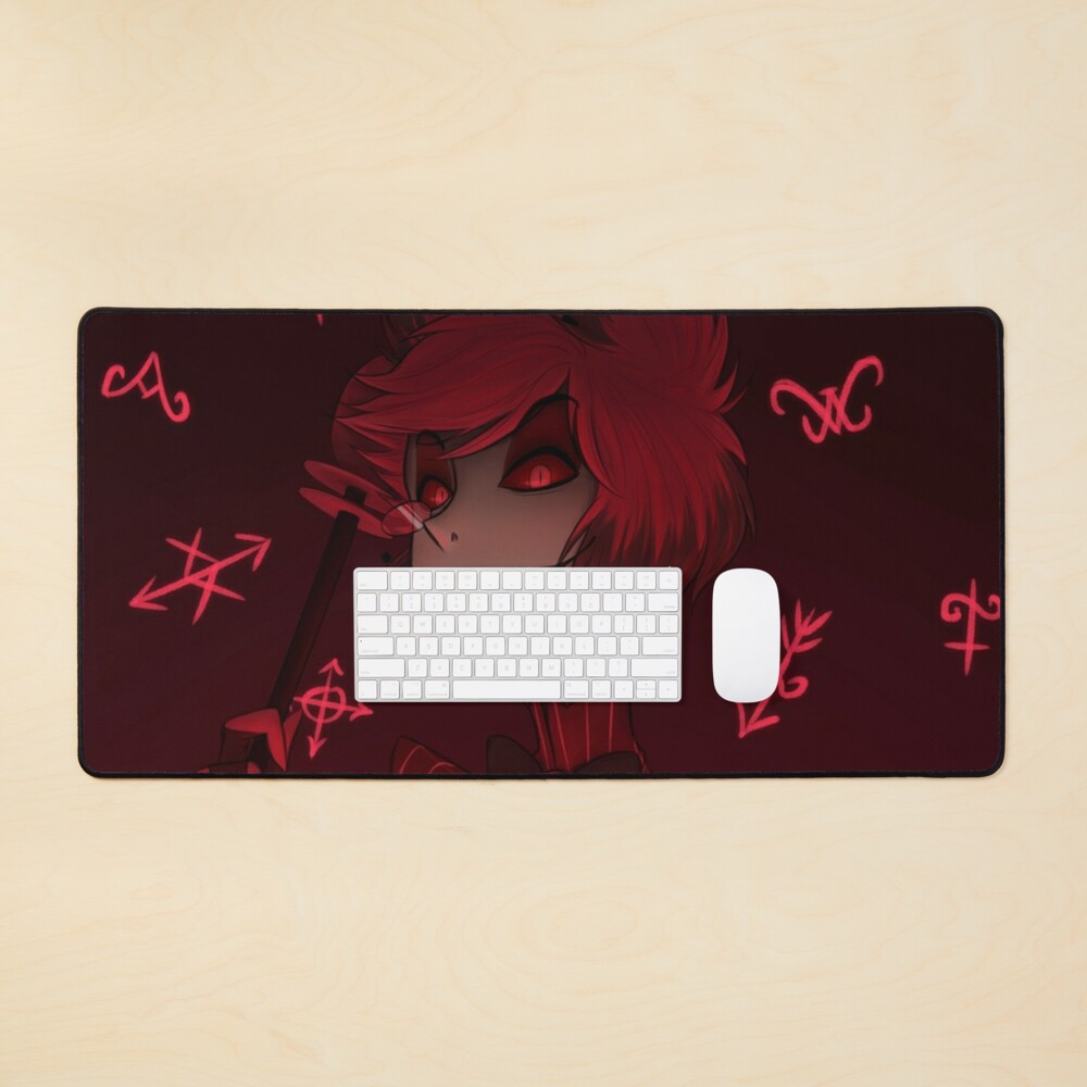 Alastor Hazbin Hotel Desk Mat, Hazbin Hotel Decor