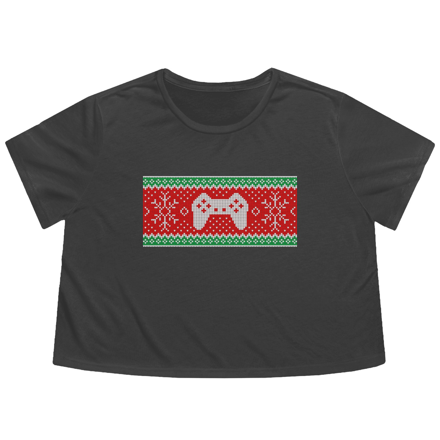 Christmas Pattern Gaming Pad Coffee Mug Flowy Cropped Tees