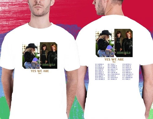 Melissa Etheridge Indigo Girls Yes We Are Tour 2025 Double Sided T-Shirts