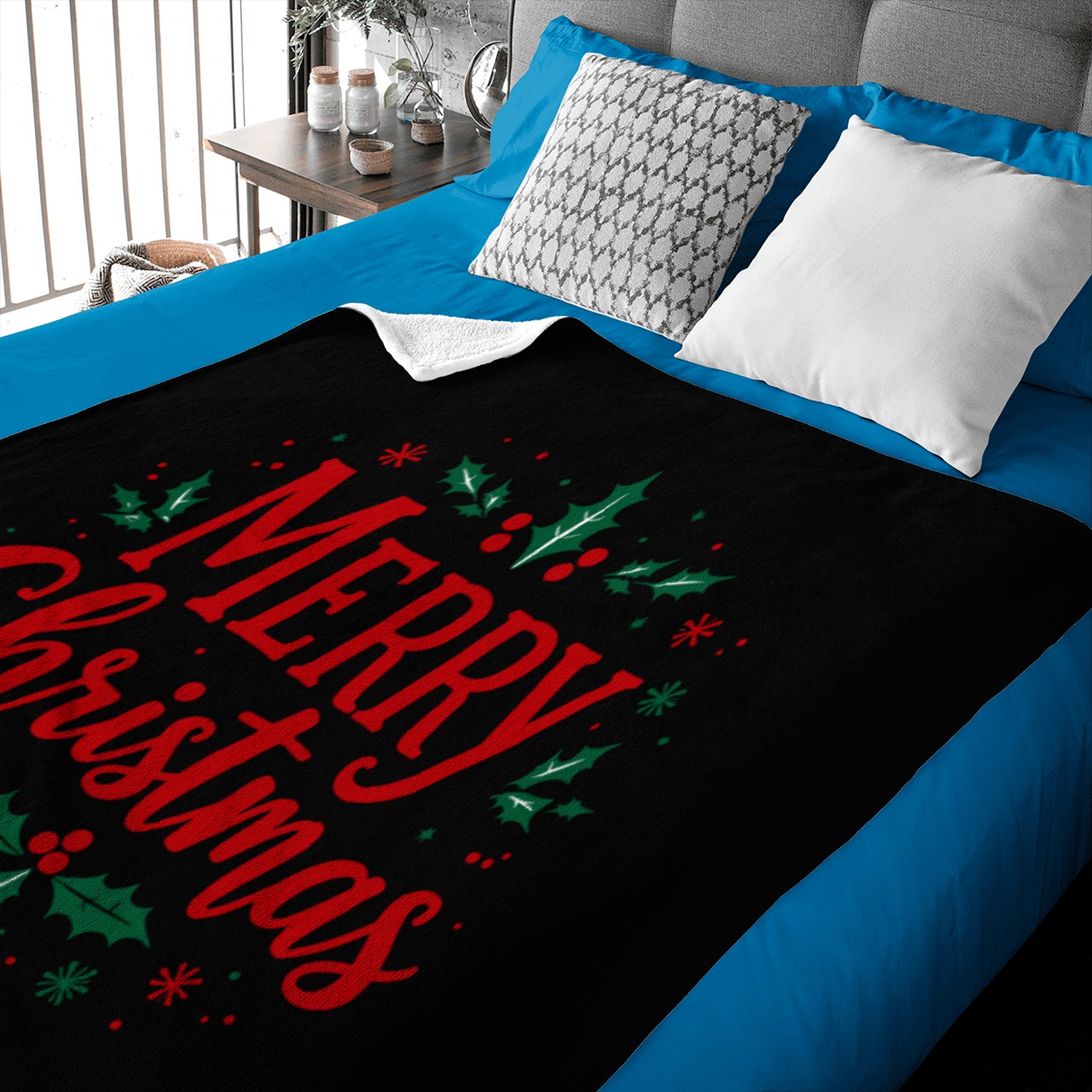 Red and Green Christmas Graphic for Your Baby Blankets