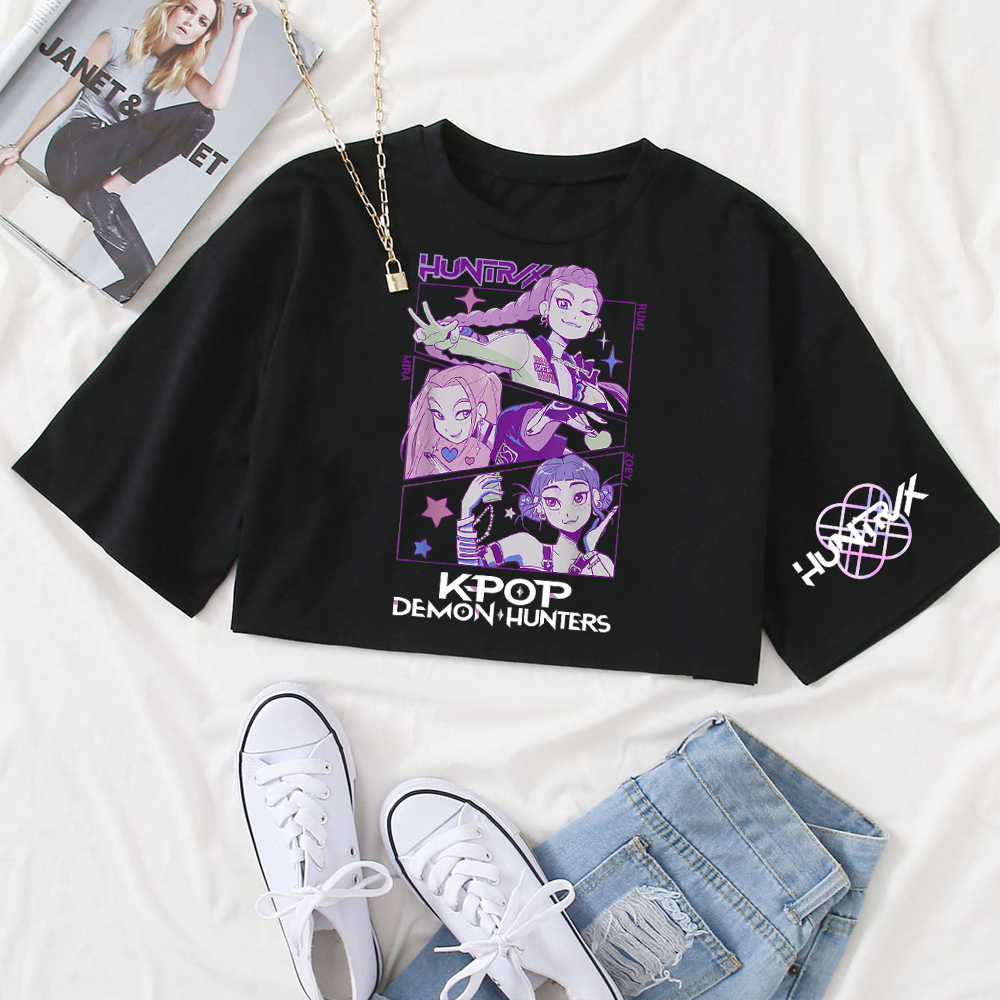 Anime K-Pop Demon Hunters Women's Crop Top