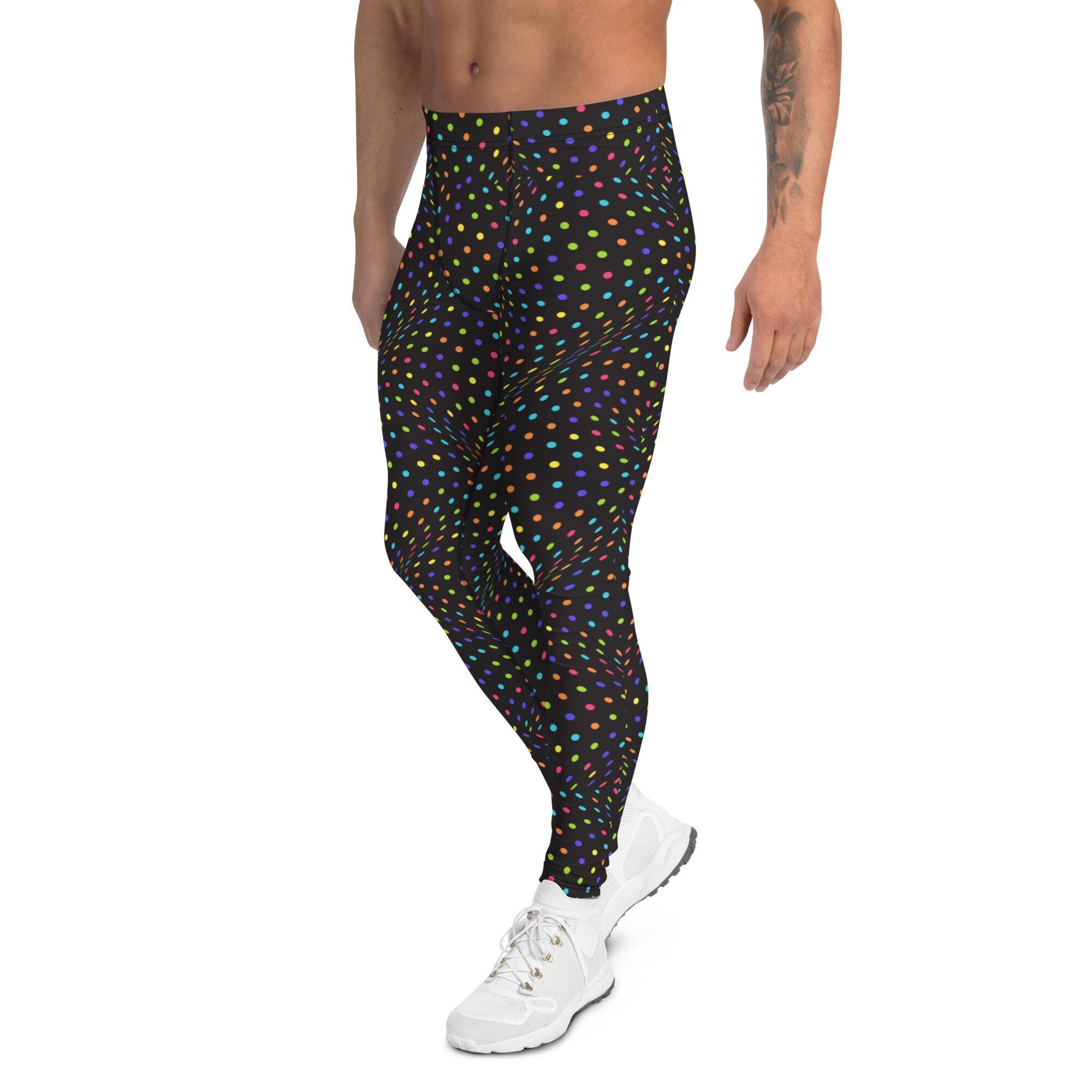 Polka Dot Illusions Men's Leggings