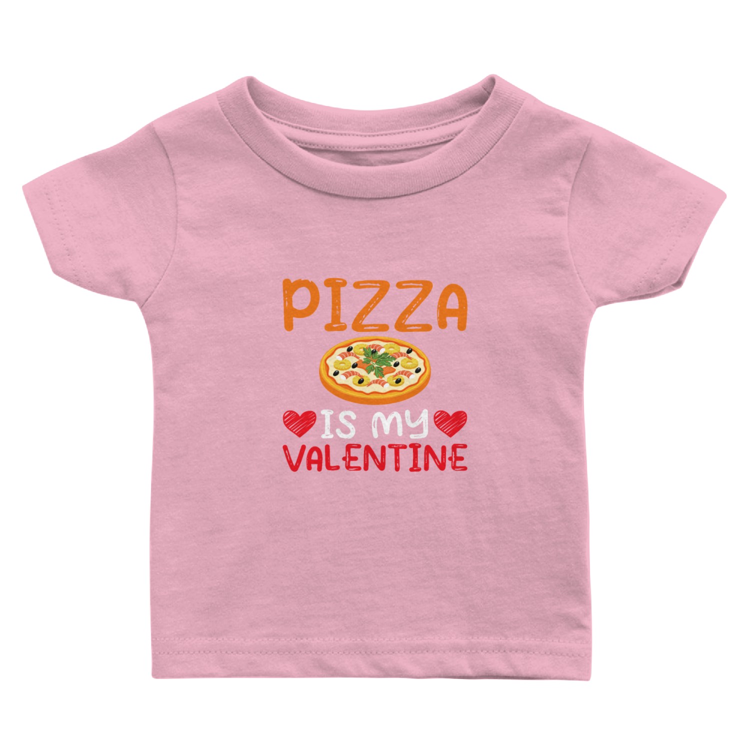 Valentine Day Pizza Gift Baby T Shirts