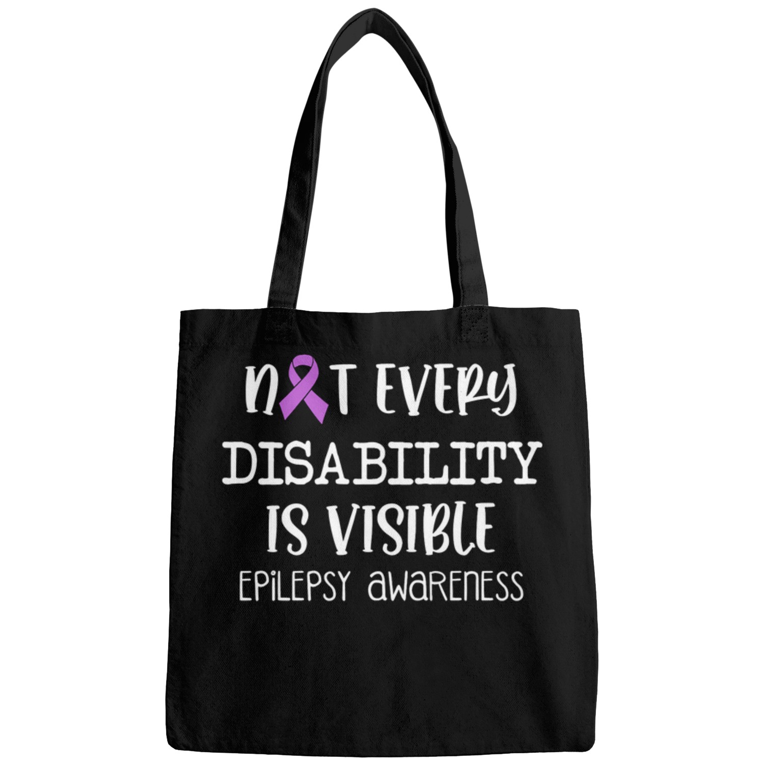 Not Every Disability is Visible Epilepsy Awareness Month Bags
